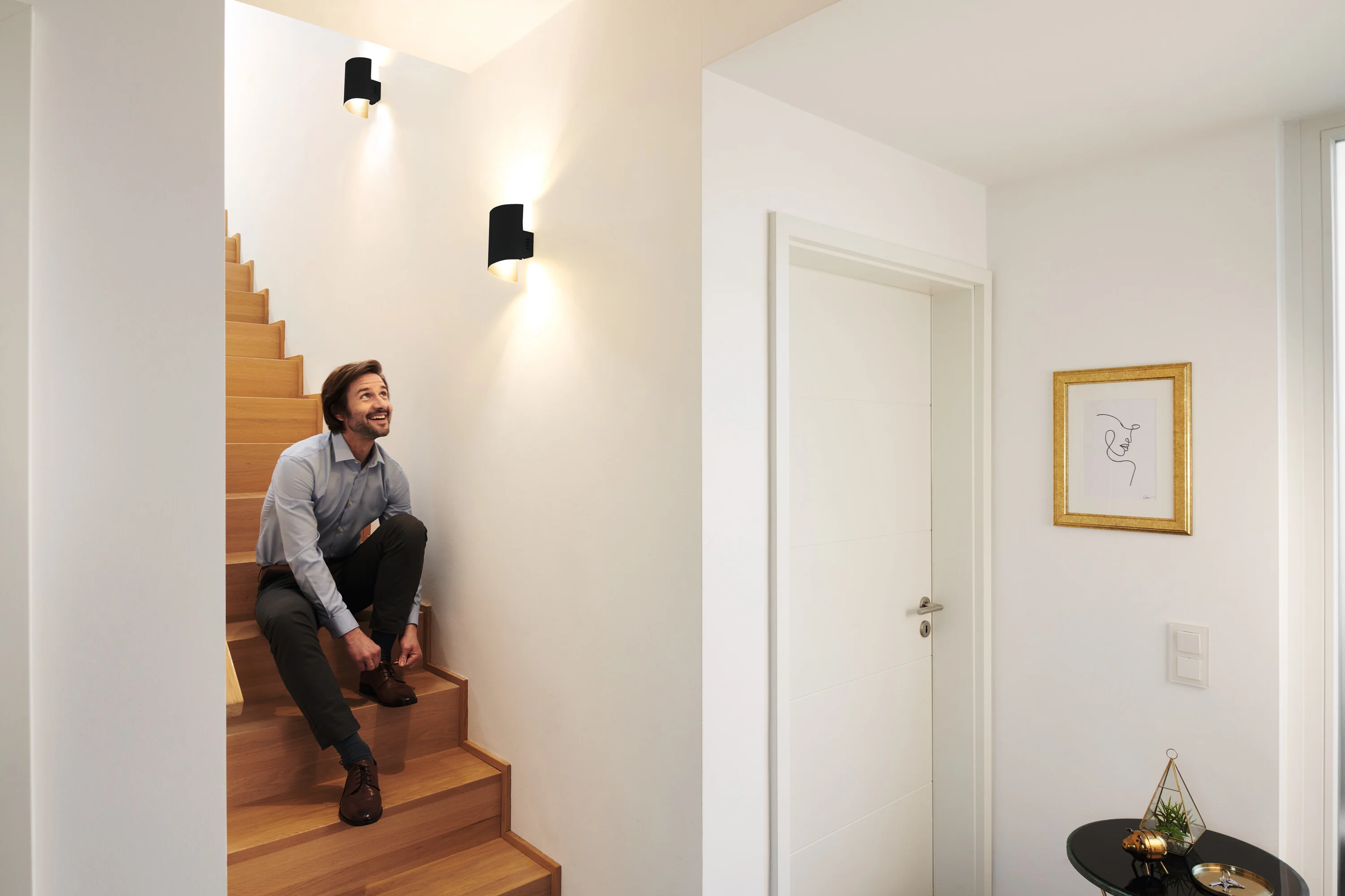 Lampa LED OSRAM SMART+ MATTER Wall Twist czarny 230x127mm Tunable biały - Image 4