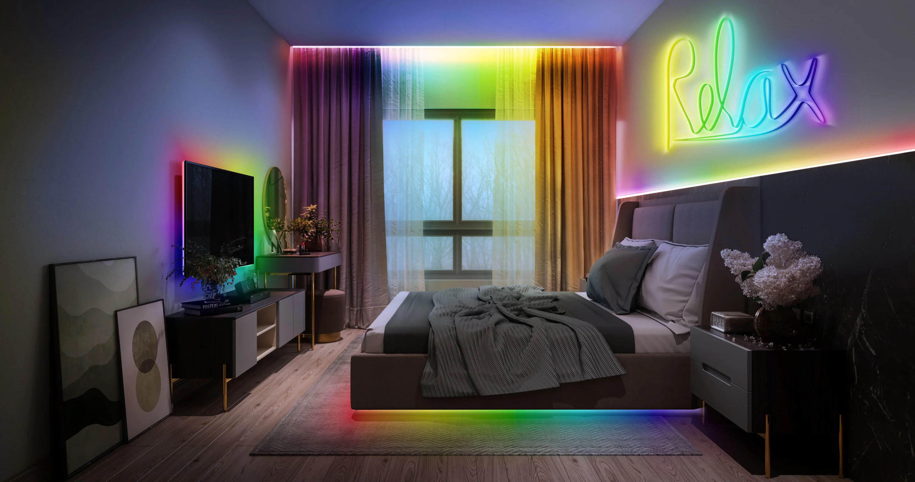 Lampa LED OSRAM Smart+ Wifi COB 3M Magic RGB Remote Control - Image 9