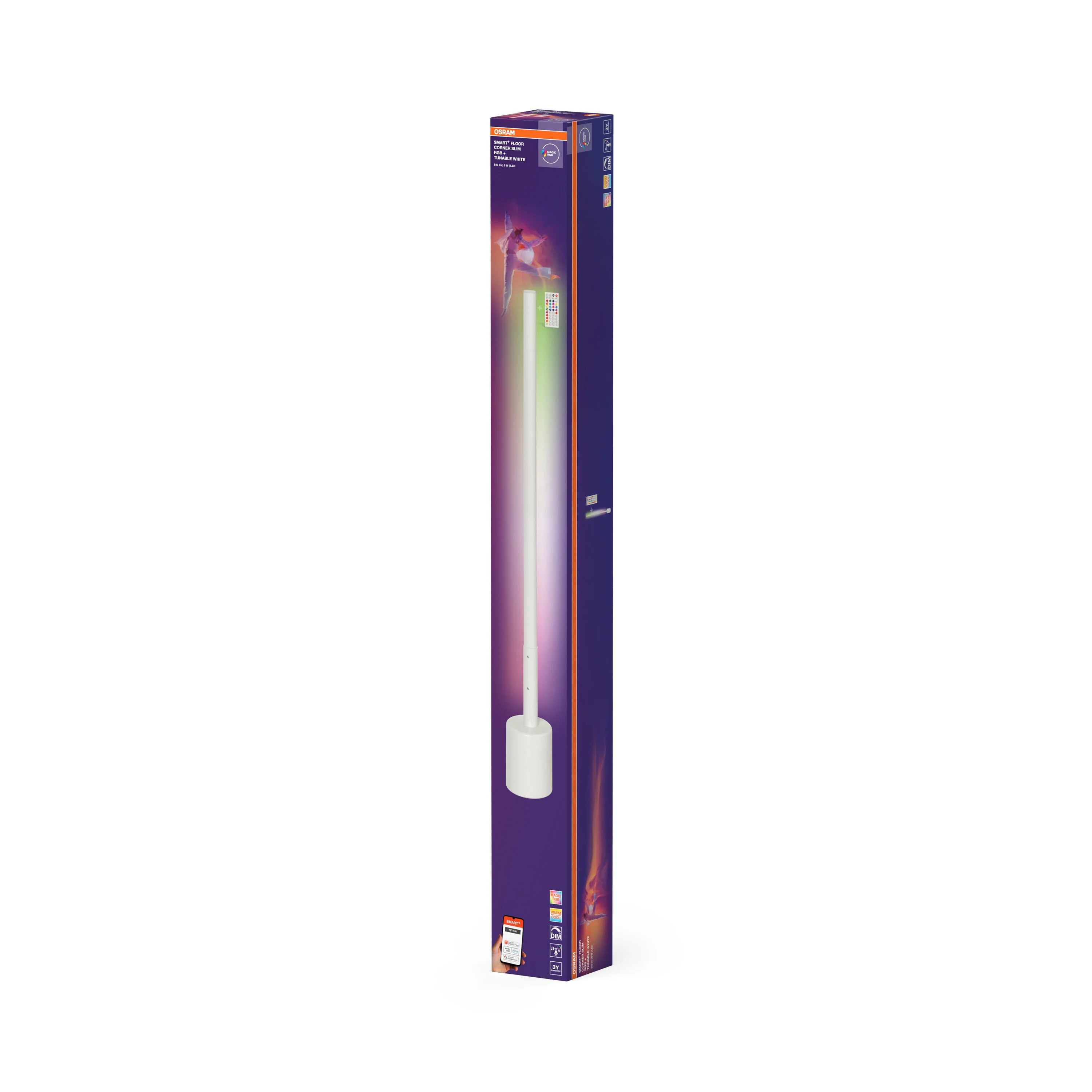 Lampa LED OSRAM SMART+ Wifi Floor Corner biały SLIM RGB + TW + RC - Image 6
