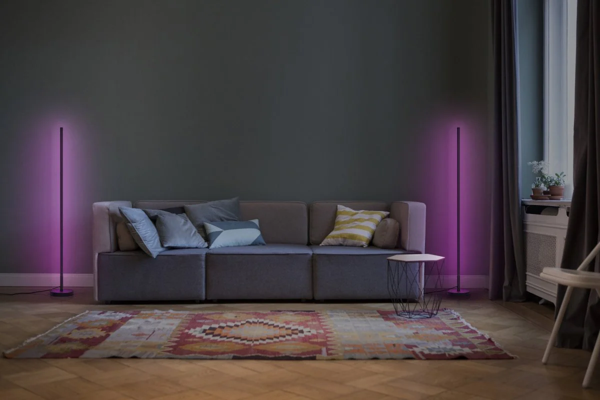 Lampa LED OSRAM SMART+ Wifi Floor Round czarny RGB + TW + RC - Image 4