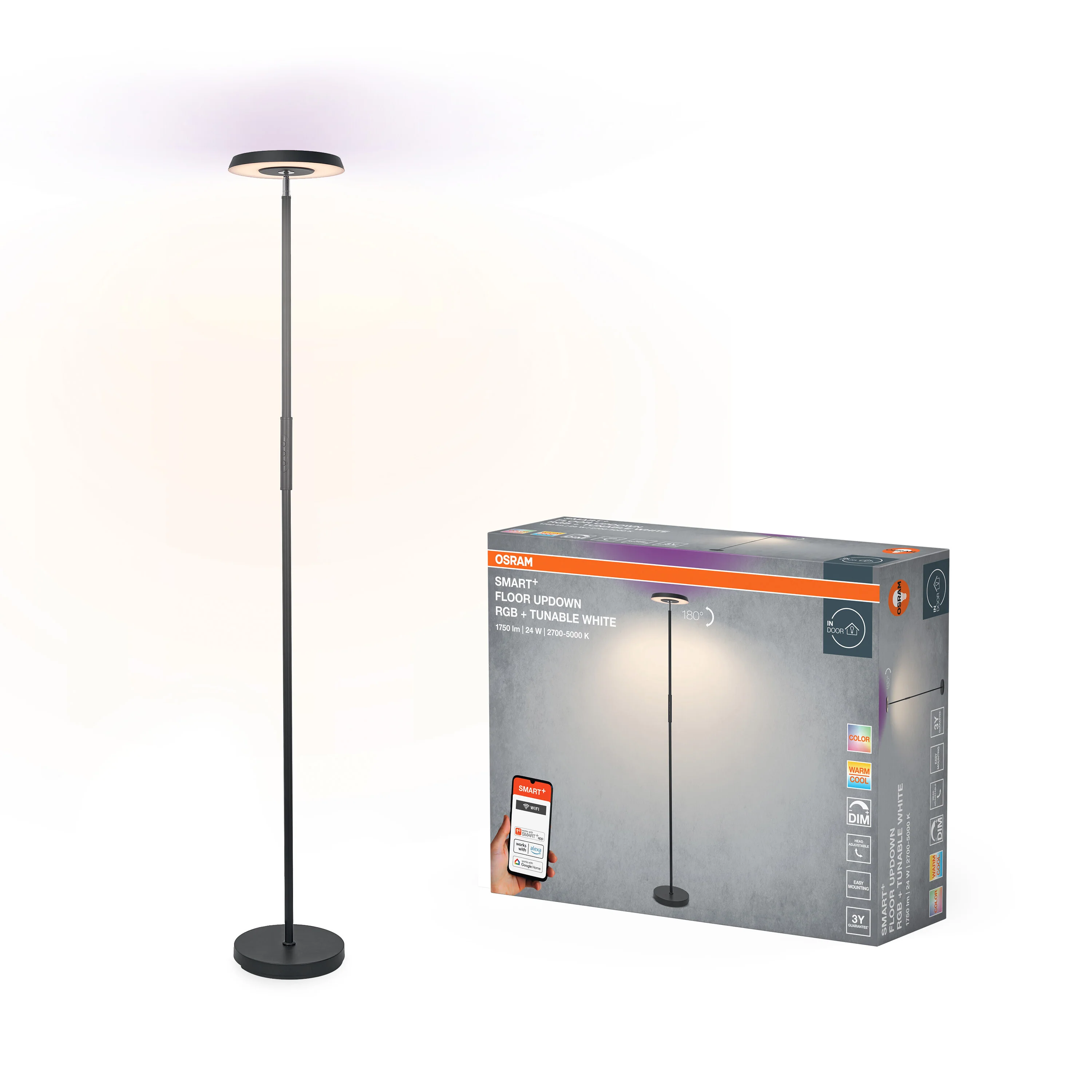Lampa LED OSRAM Smart+ Wifi Floor UpDown RGB TW - Image 6