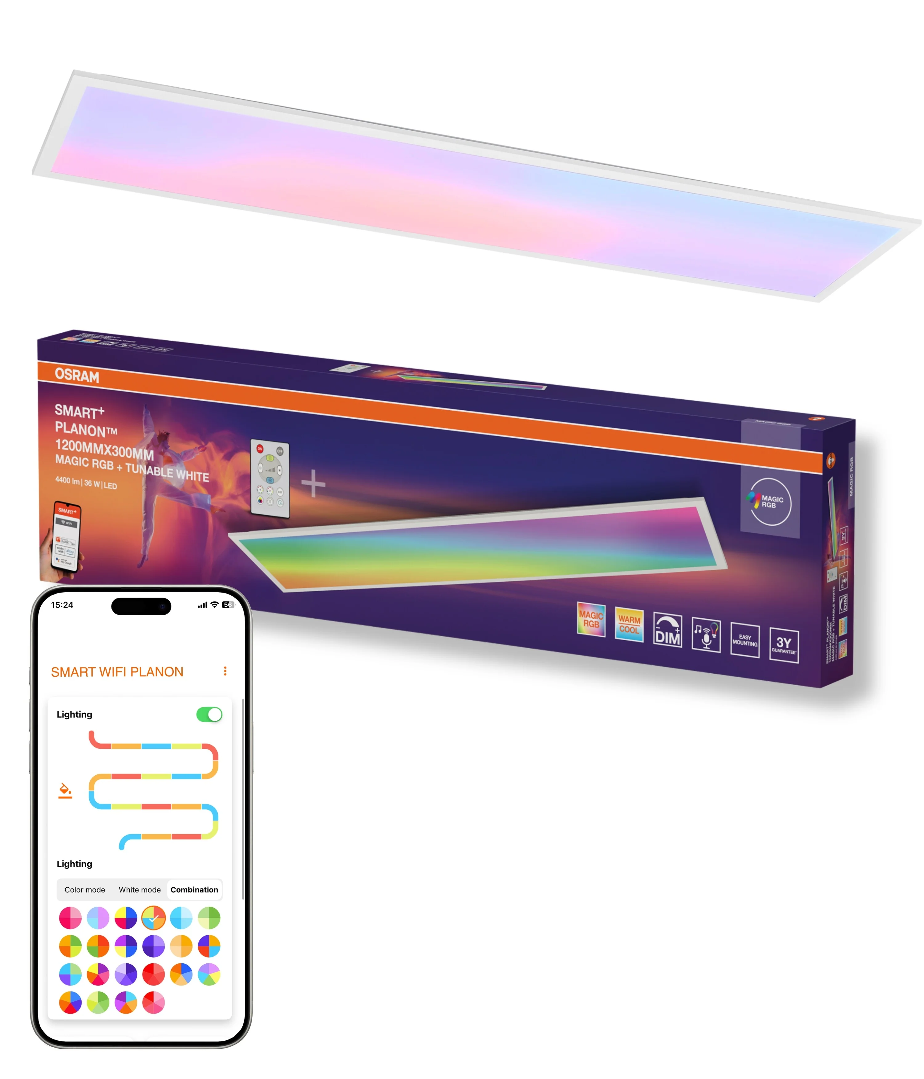 Lampa LED OSRAM Smart+ Wifi Planon Magic 1200x300mm - Image 5