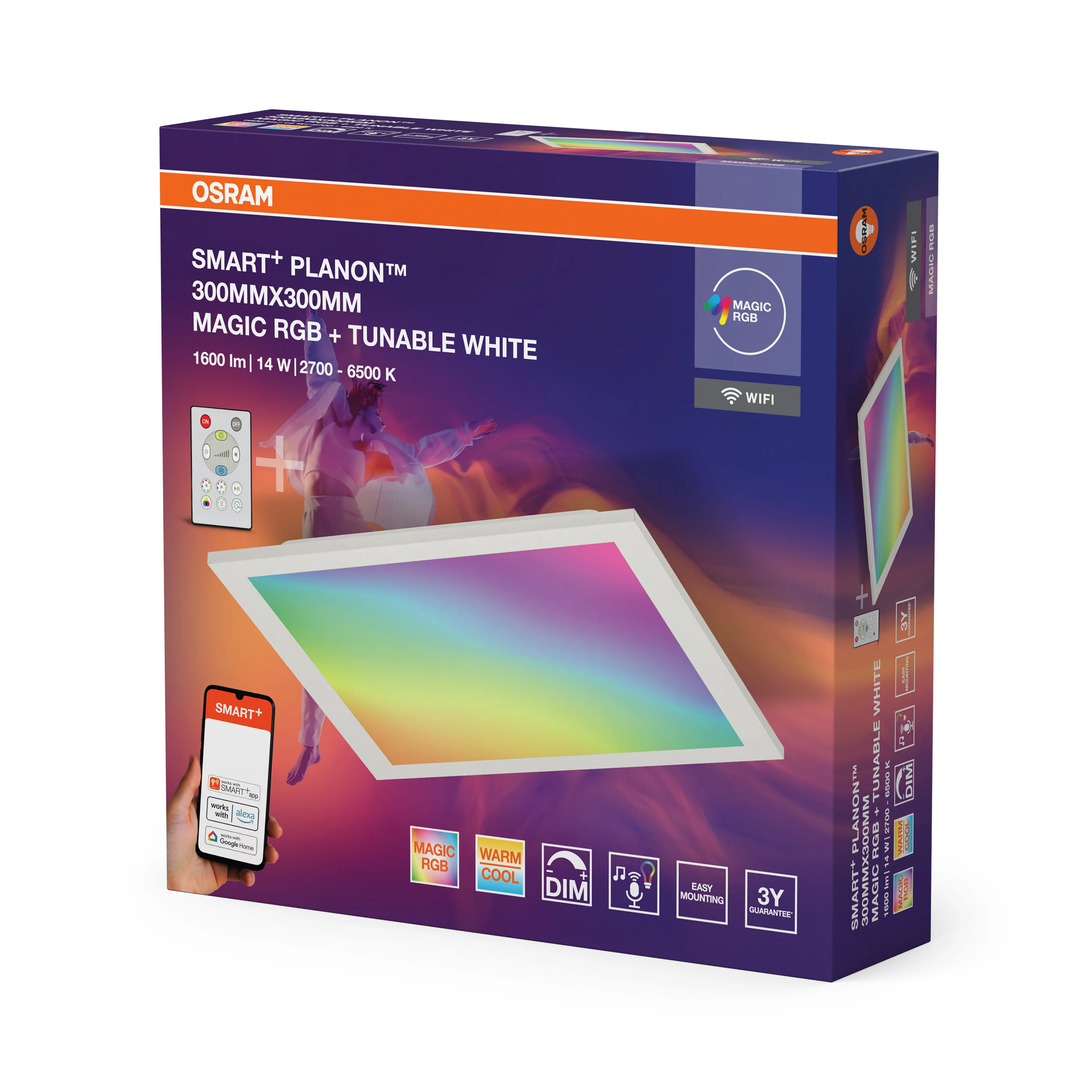 Lampa LED OSRAM Smart+ Wifi Planon Magic 300x300mm - Image 6