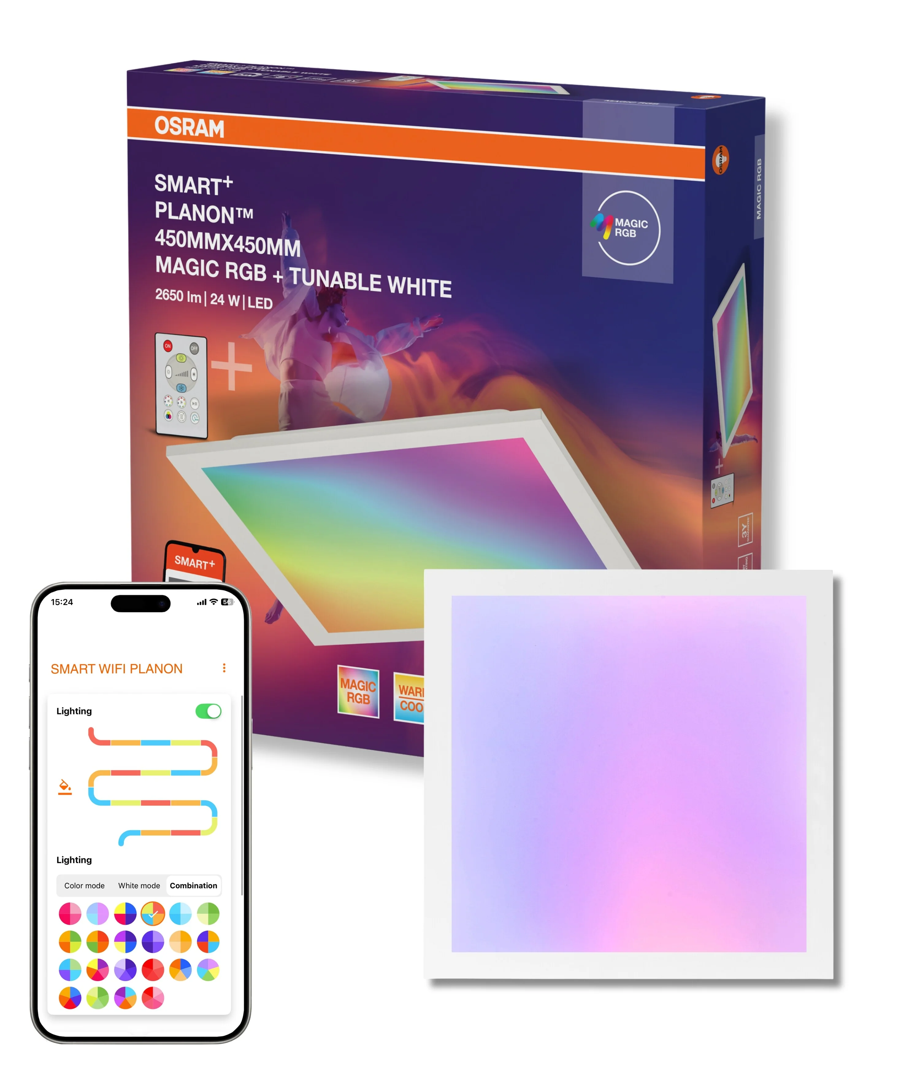 Lampa LED OSRAM Smart+ Wifi Planon Magic 450x450mm - Image 5