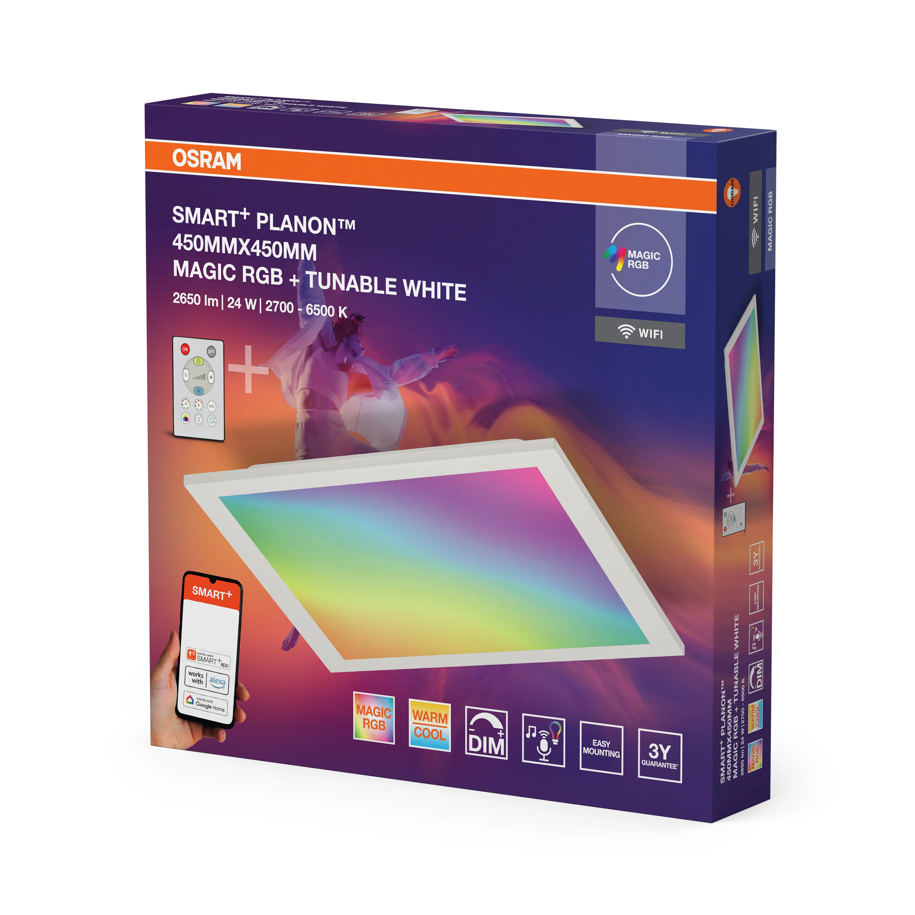 Lampa LED OSRAM Smart+ Wifi Planon Magic 450x450mm - Image 6