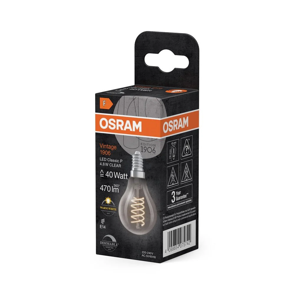 Lampa LED Vintage E14 4,8W Świecowa Ściemnialna - Image 3