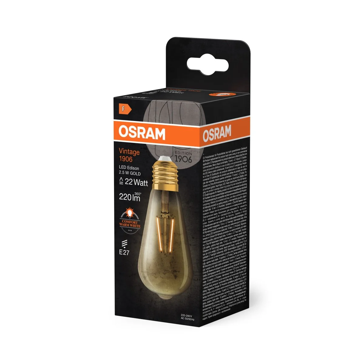 Lampa LED Vintage klas. krztałt Edisona E27 2,5W 2400K 220 - Image 5