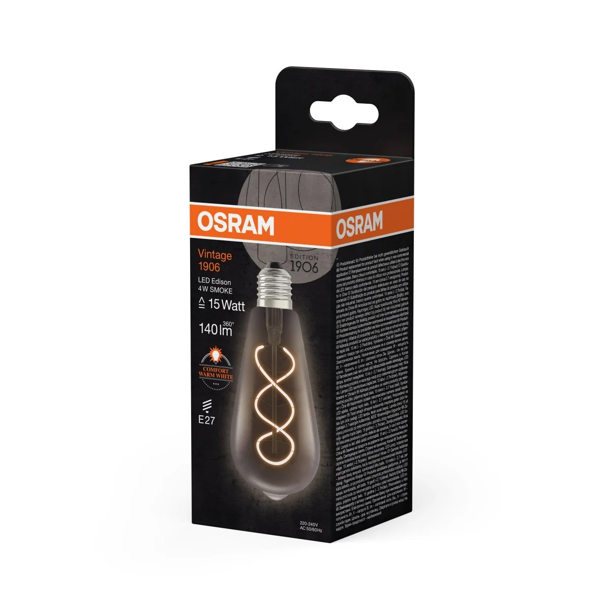 Lampa LED Vintage klas. krztałt Edisona E27 4W 1800K 140lm - Image 5