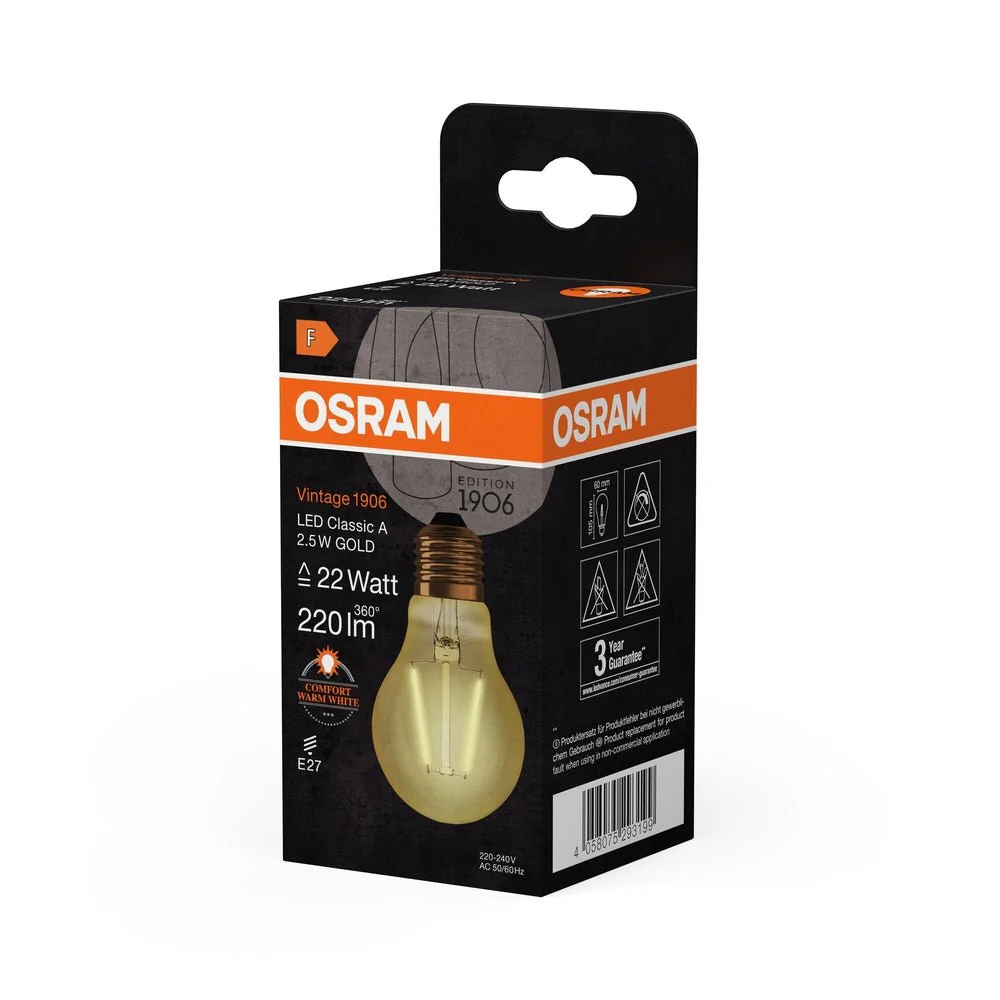 Lampa LED Vintage Klasyczny Krztałt E27 2,5W 2400K 220lm - Image 3