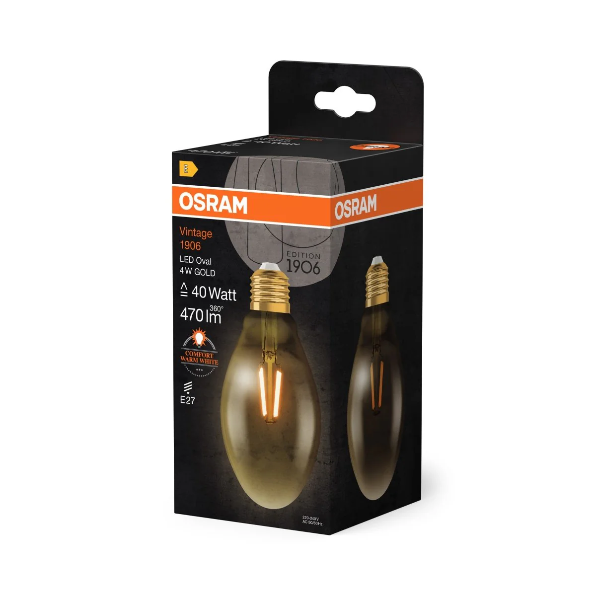 Lampa LED Vintage spec. krztałt żarówki E27 4W 2400K 470lm - Image 5