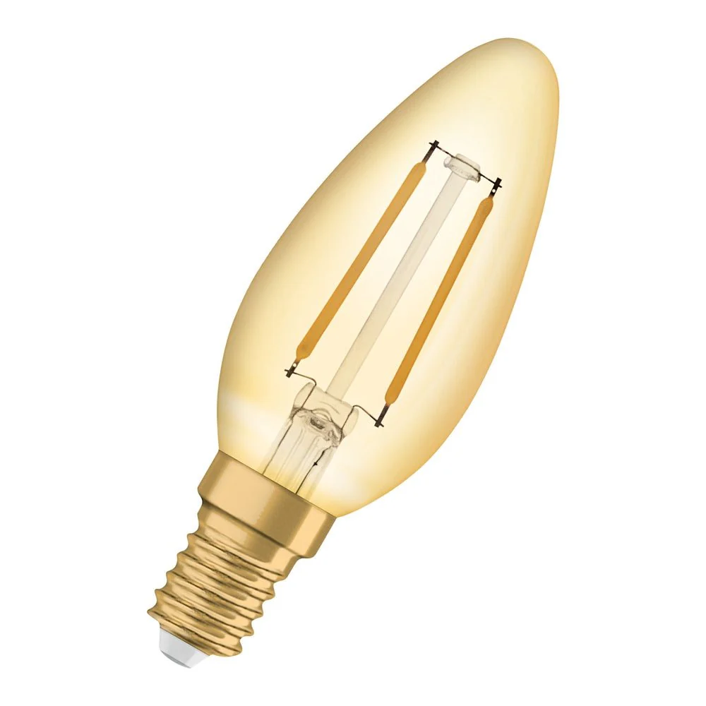Lampa LED Vintage Świecowa E14 1,5W 2400K Subtelna - Image 2