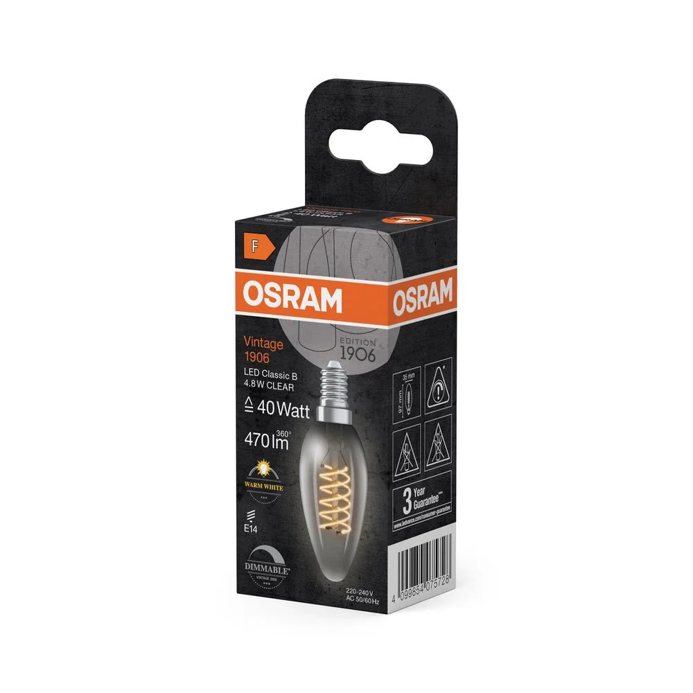 Lampa LED Vintage Świecowa E14 4,8W Ściemnialna - Image 3