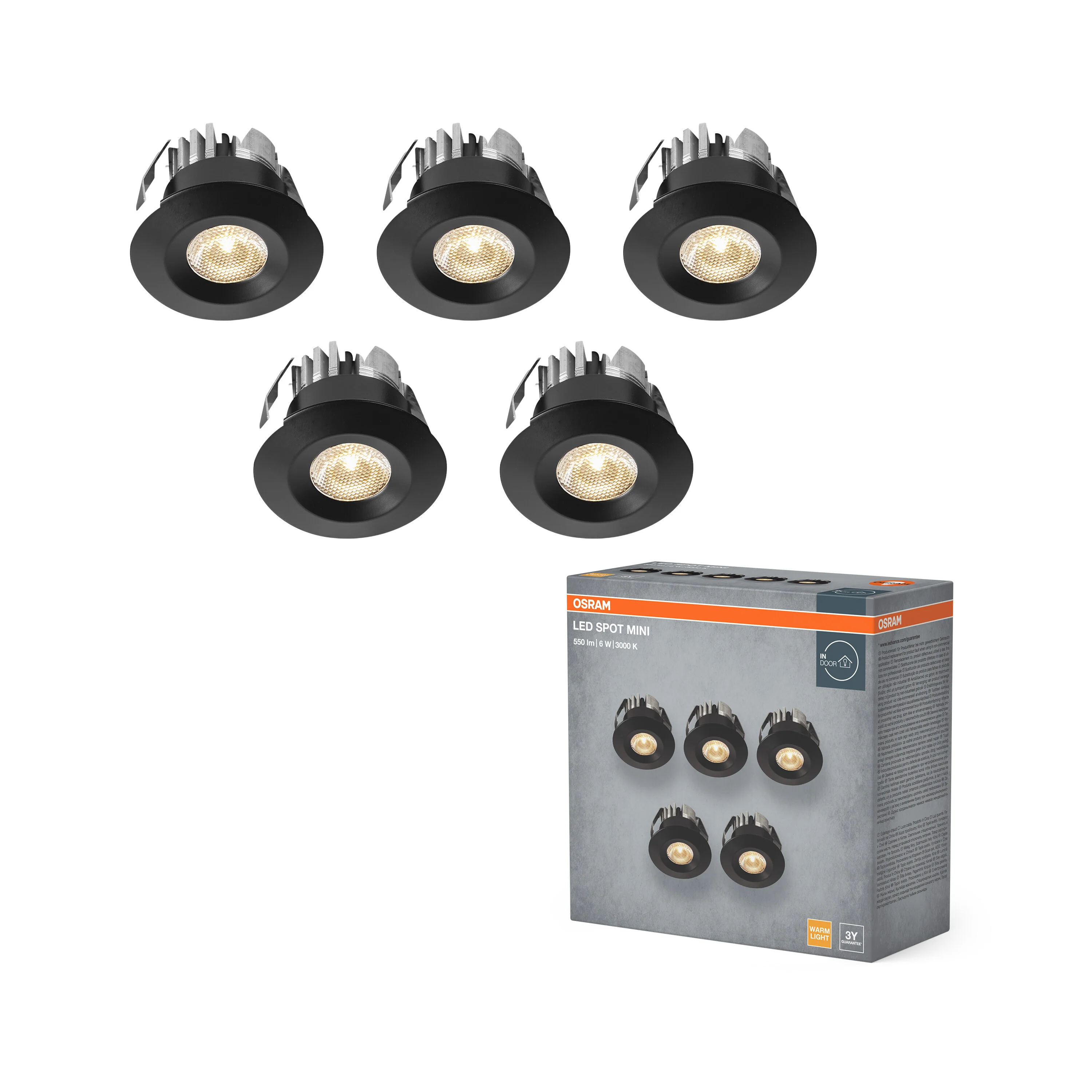 Lampa punktowa LED OSRAM LED Mini Spot Set 6W 830 120° czarny - Image 5