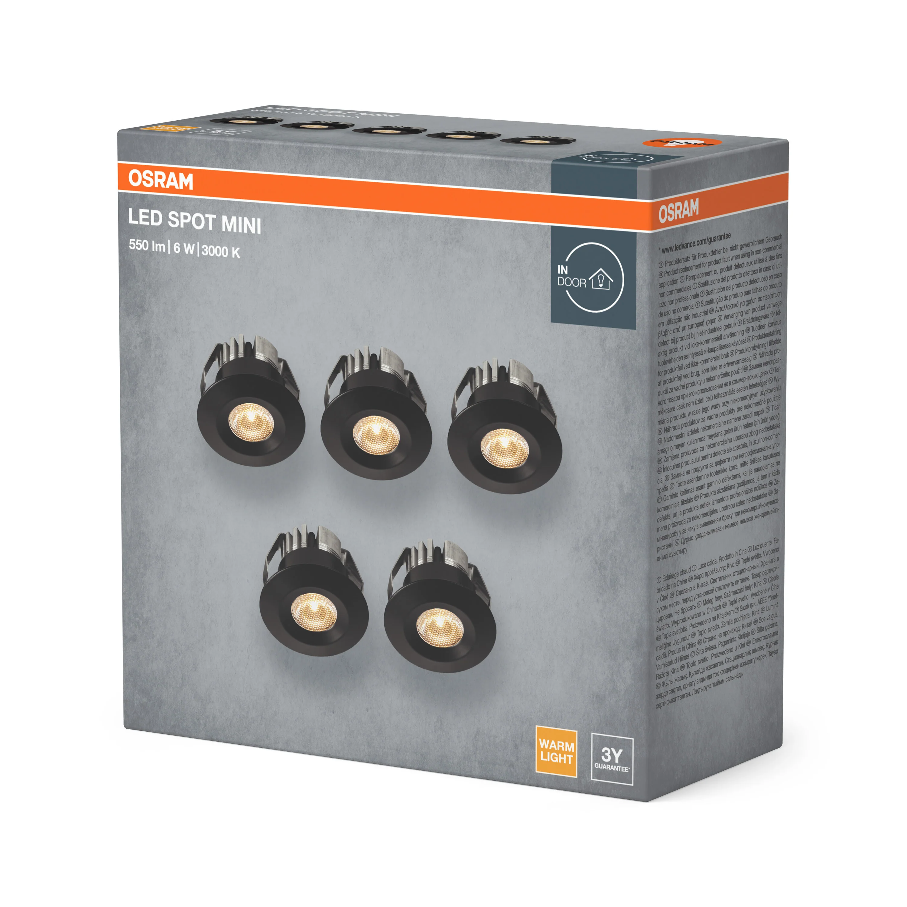 Lampa punktowa LED OSRAM LED Mini Spot Set 6W 830 120° czarny - Image 6