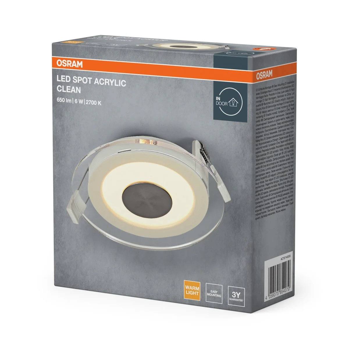 Lampa punktowa LED OSRAM LED Spot Acrylic Clean 6W 827 biały - Image 2