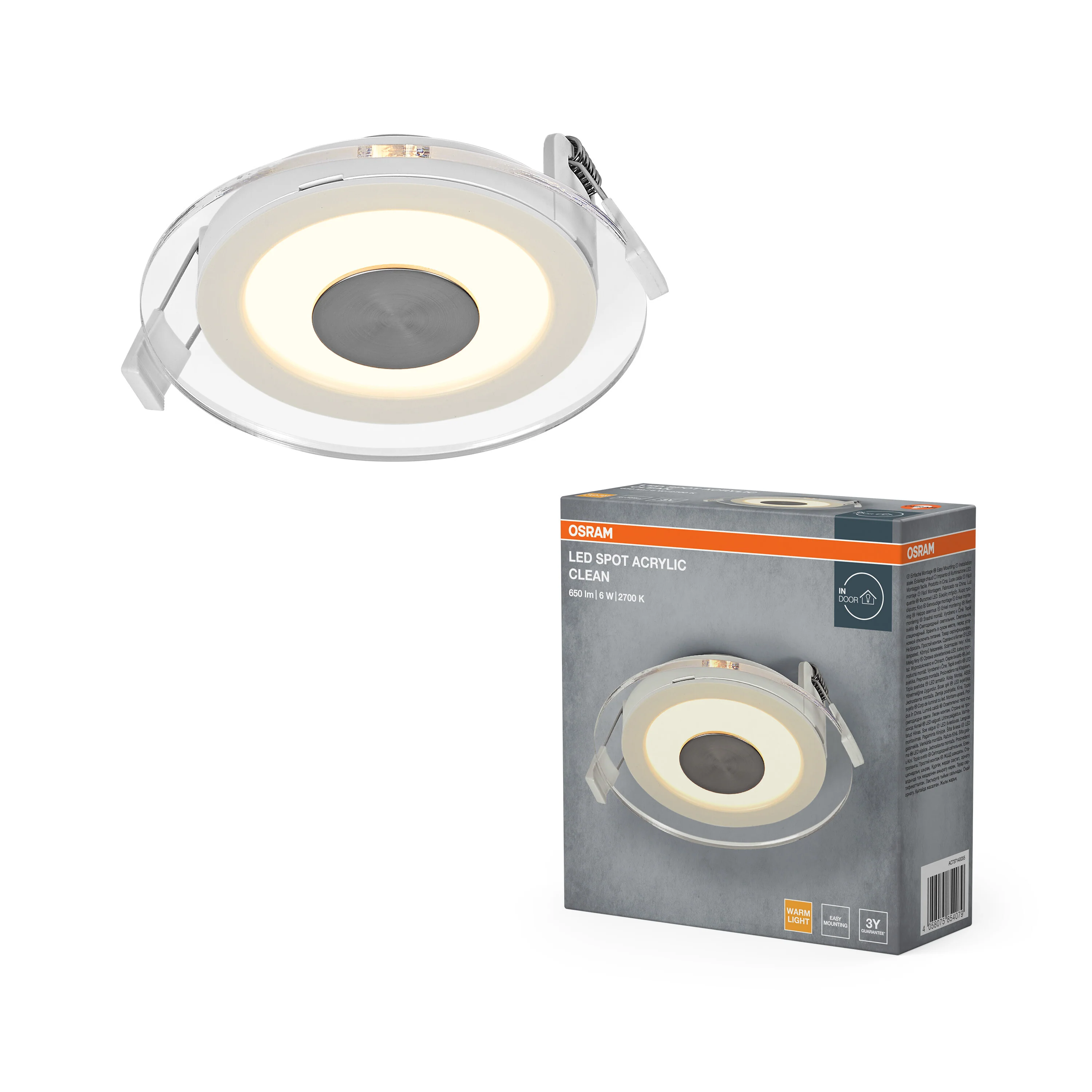 Lampa punktowa LED OSRAM LED Spot Acrylic Clean 6W 827 biały - Image 5