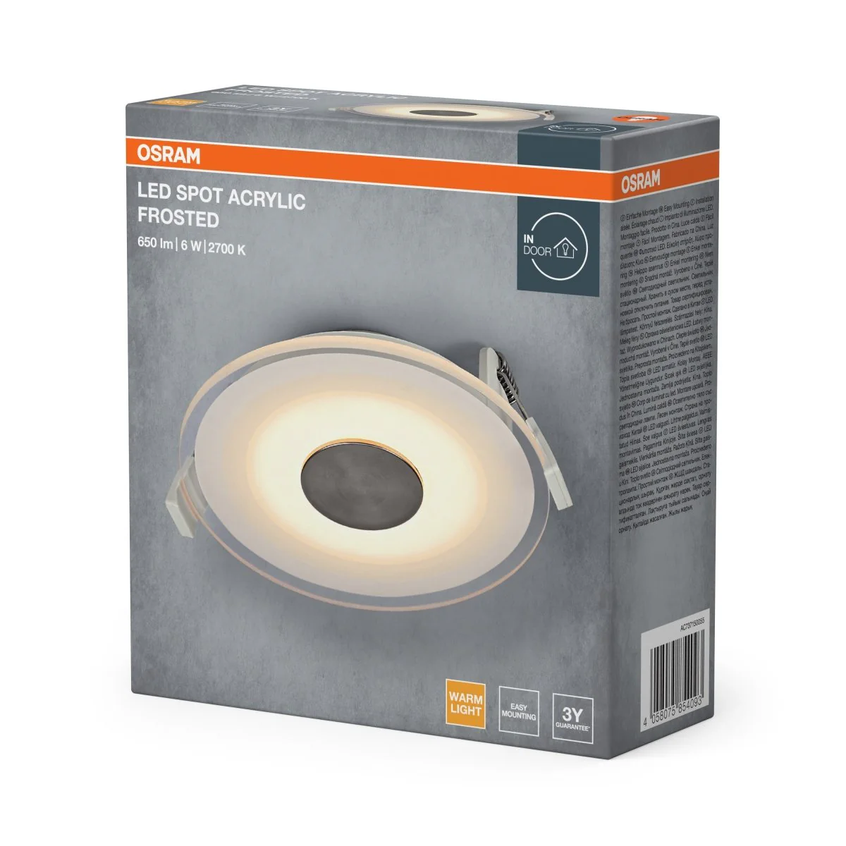 Lampa punktowa LED OSRAM LED Spot Acrylic Frosted 6W 827 biały - Image 2