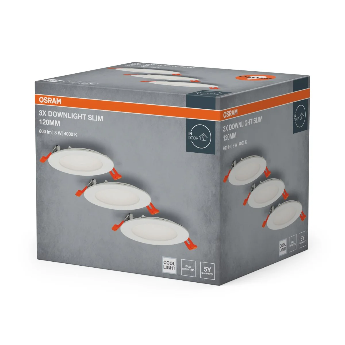 Lampa punktowa LED OSRAM LED spot and downlight recess slim 120mm 8W 840 biały - Image 2