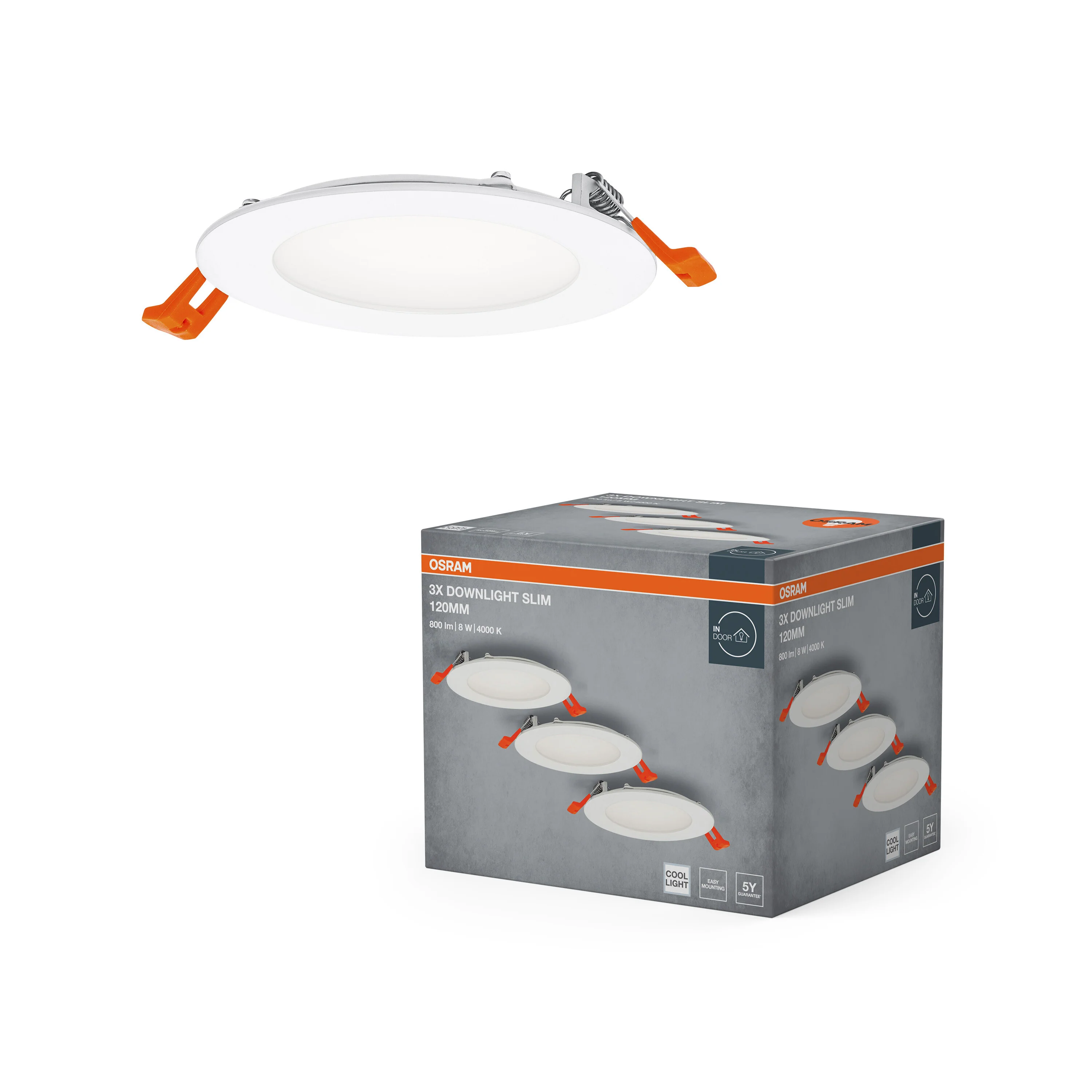 Lampa punktowa LED OSRAM LED spot and downlight recess slim 120mm 8W 840 biały - Image 5