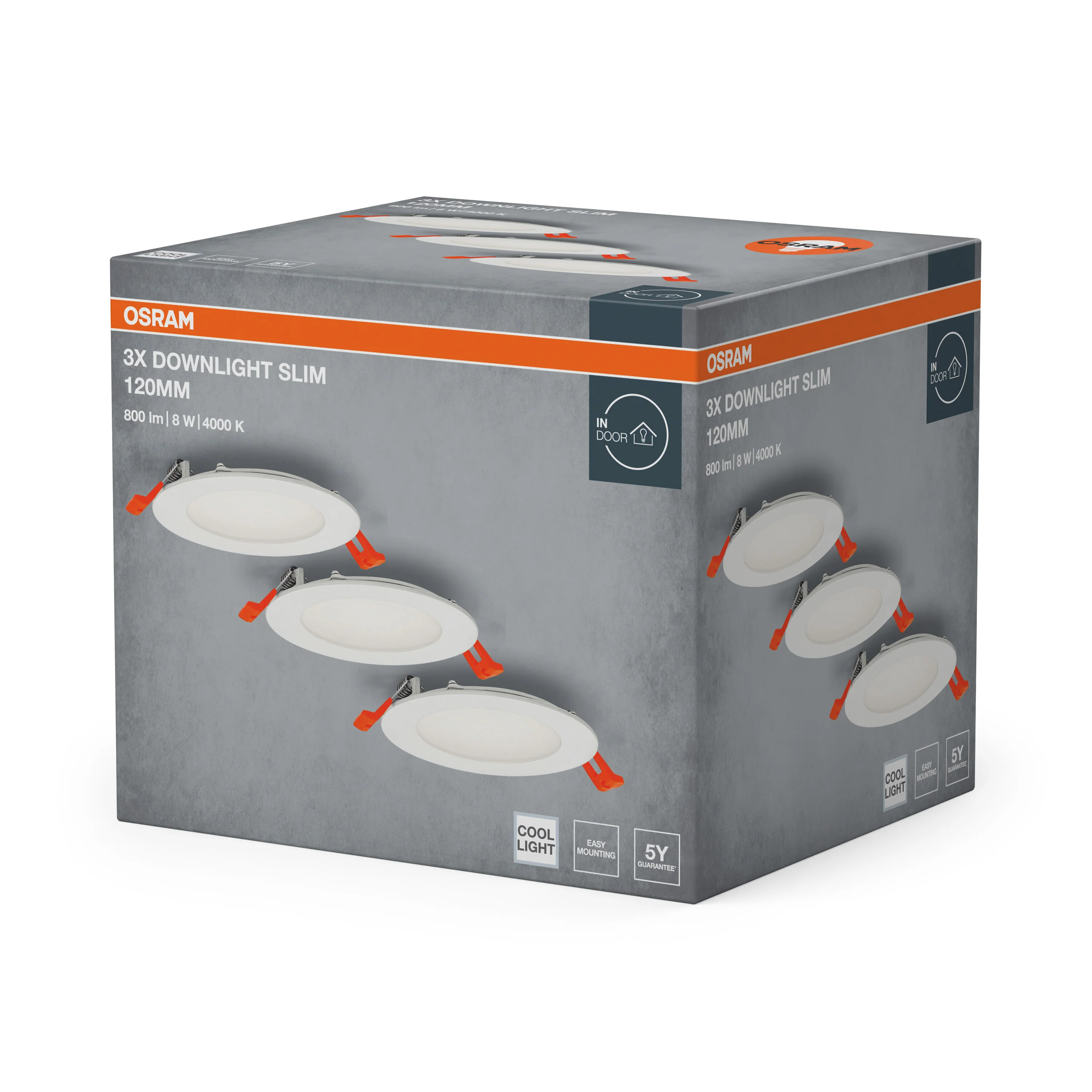 Lampa punktowa LED OSRAM LED spot and downlight recess slim 120mm 8W 840 biały - Image 6