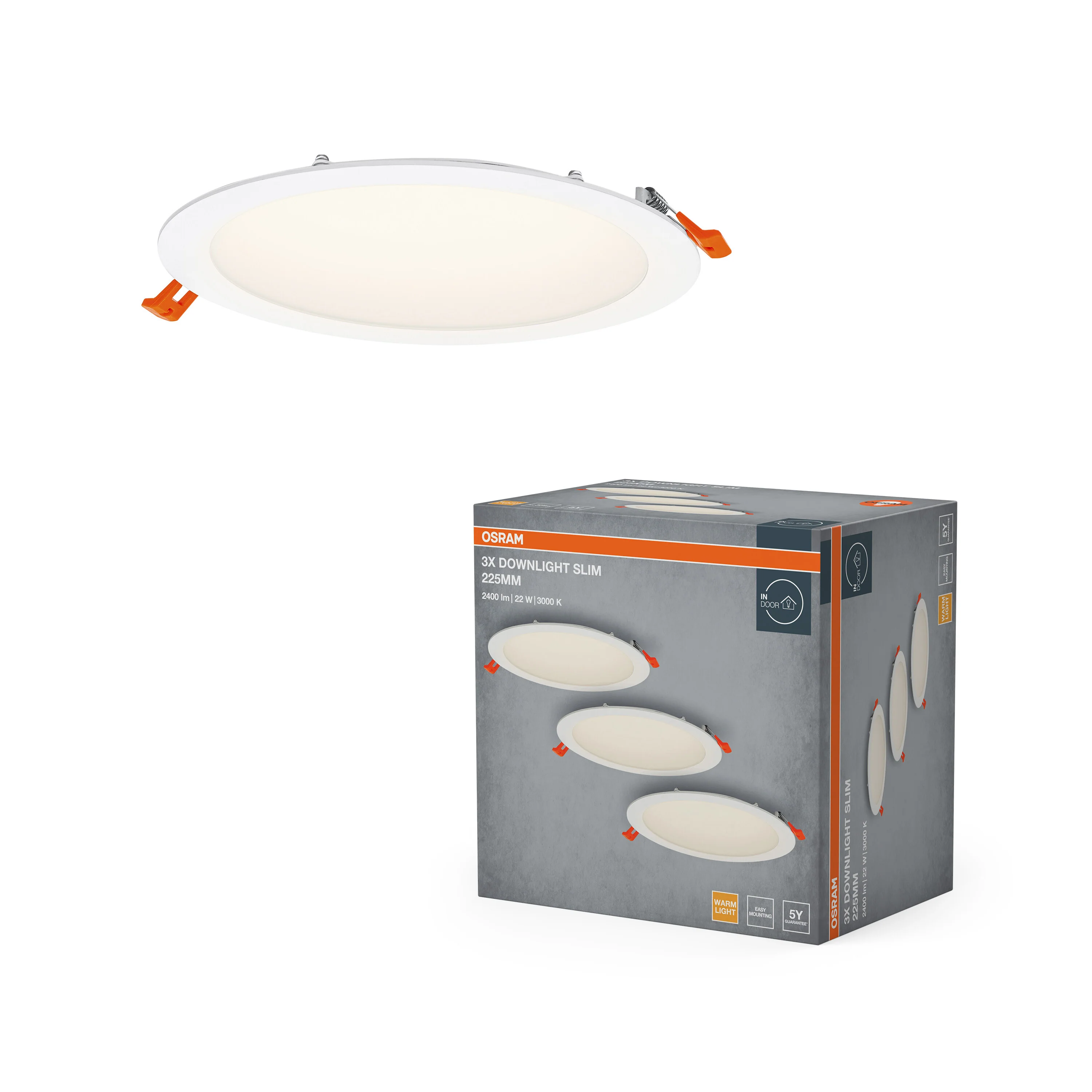 Lampa punktowa LED OSRAM LED spot and downlight recess slim 225mm 22W 830 biały - Image 5