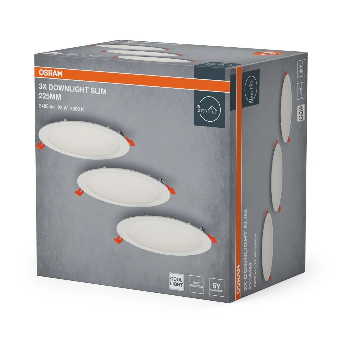 Lampa punktowa LED OSRAM LED spot and downlight recess slim 225mm 22W 840 biały - Image 2