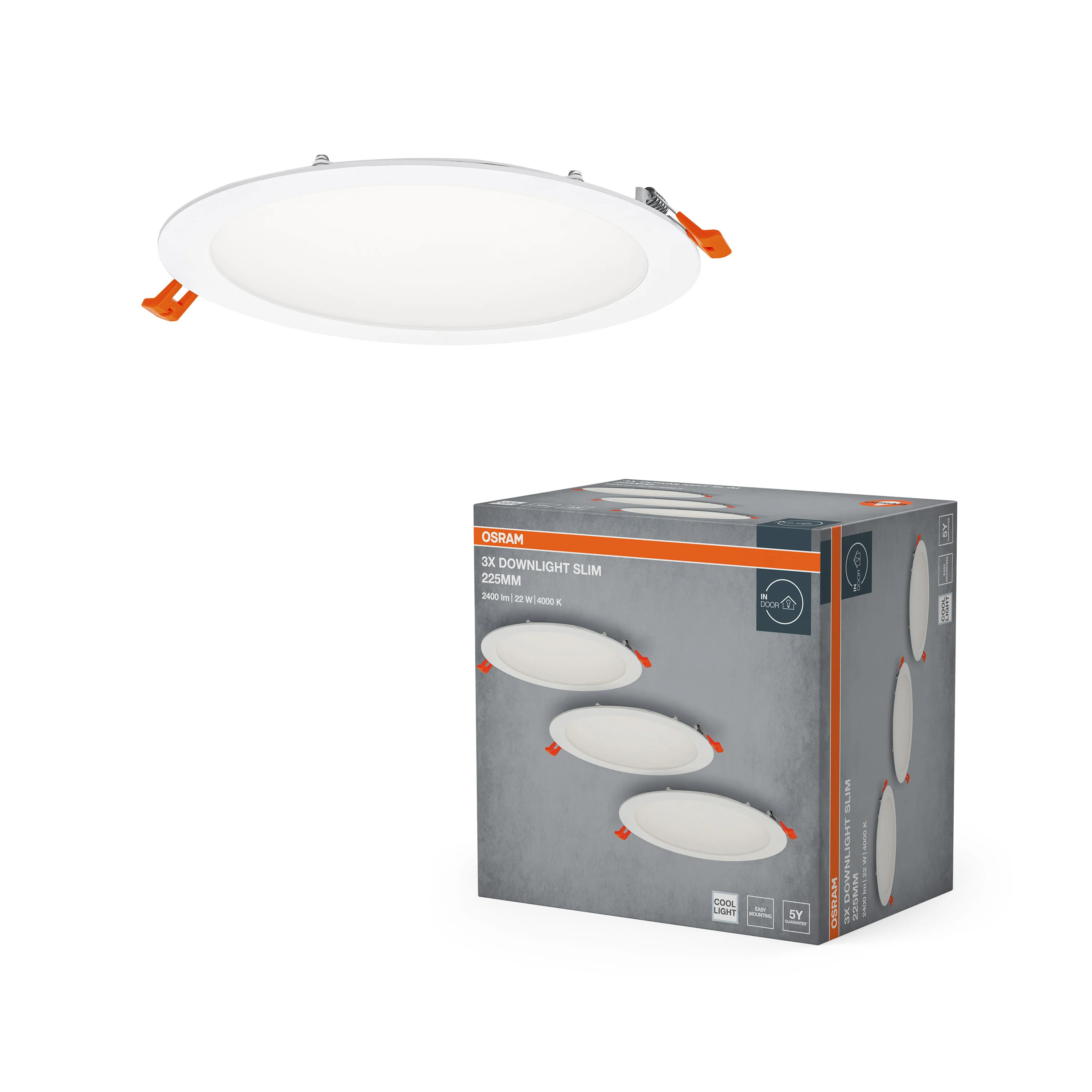 Lampa punktowa LED OSRAM LED spot and downlight recess slim 225mm 22W 840 biały - Image 5