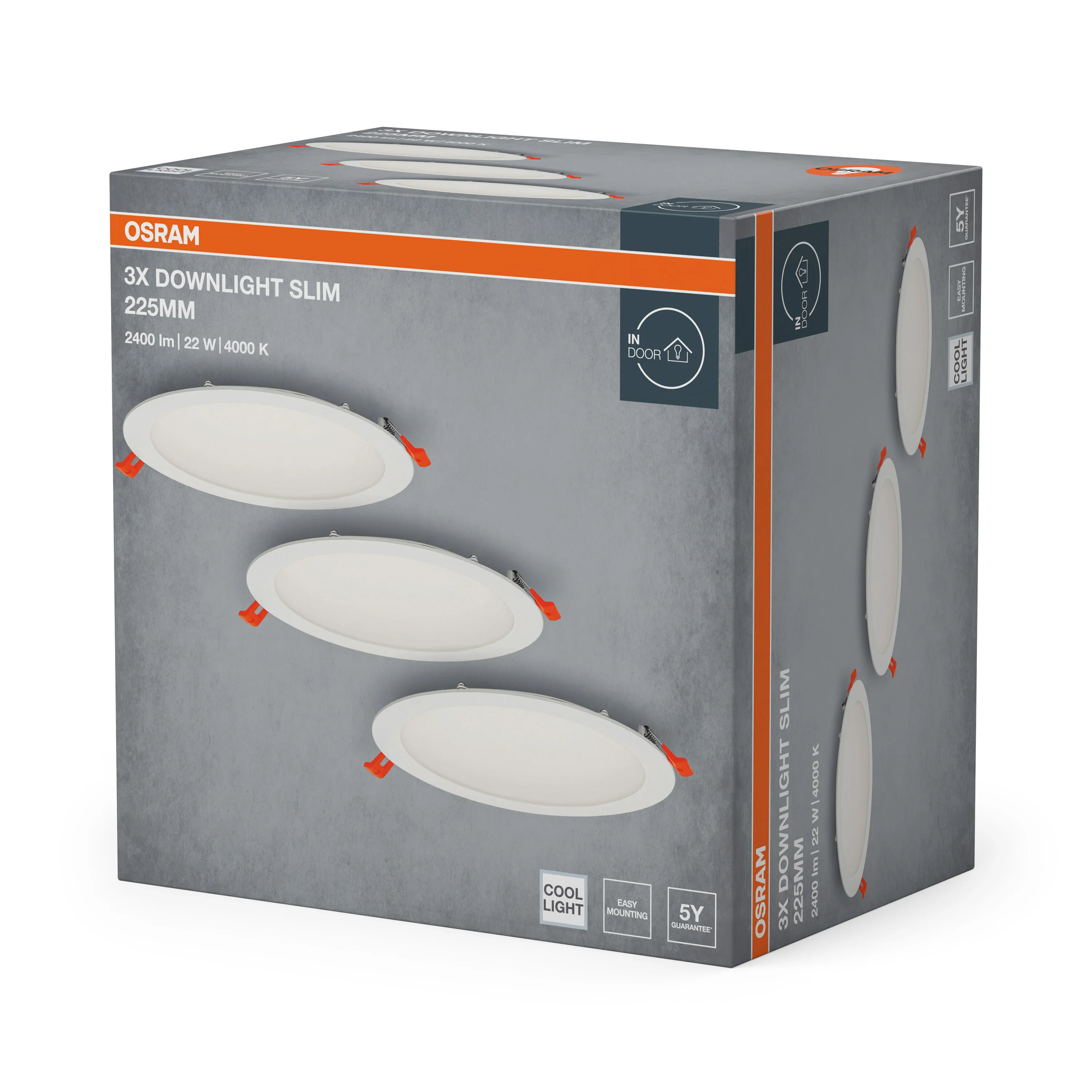 Lampa punktowa LED OSRAM LED spot and downlight recess slim 225mm 22W 840 biały - Image 6