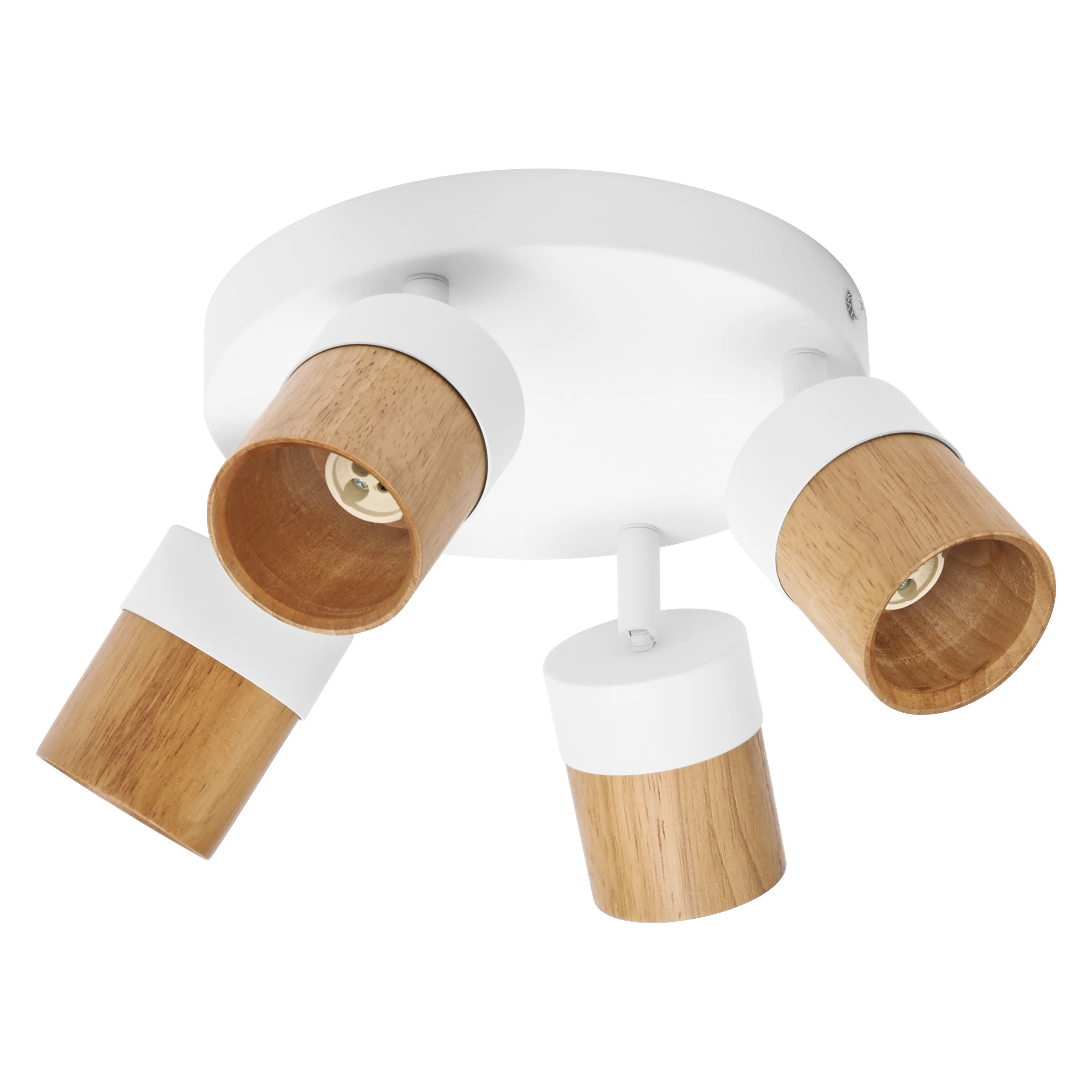 Lampa punktowa LED OSRAM LED Spot Half Wood Line Plate 4xGU10 biały and Wood Decor - Image 6