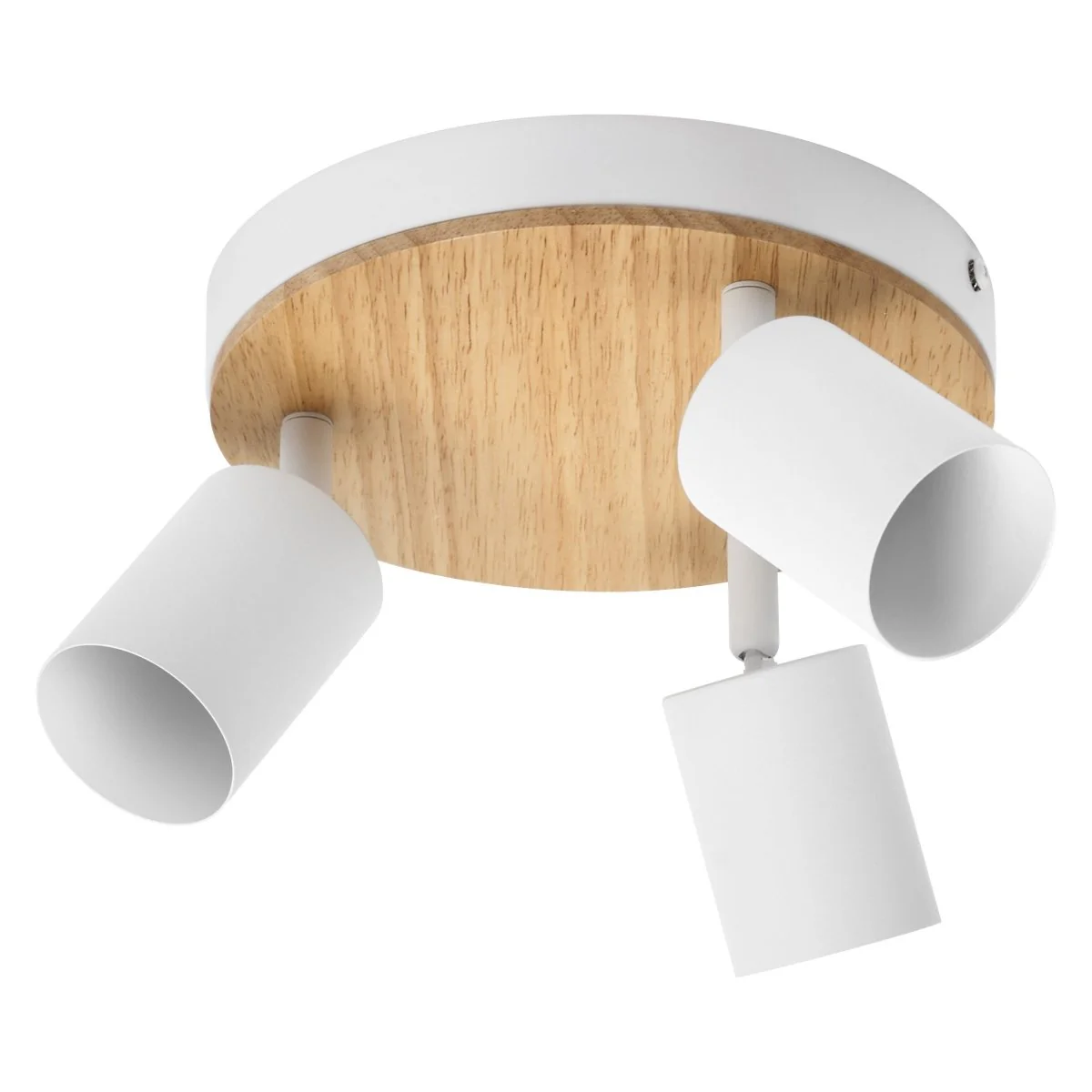 Lampa punktowa LED OSRAM LED Spot Wood Line Plate 3xGU10 biały and Wood Decor - Image 3