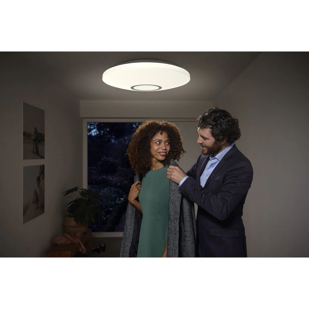 Lampa sufitowa LED ORBIS SPARKLEDOT 32W okrągła, z czujnikiem ruchu, sterowanie włącznikiem, barwa ciepła, 440x440 mm - Image 5