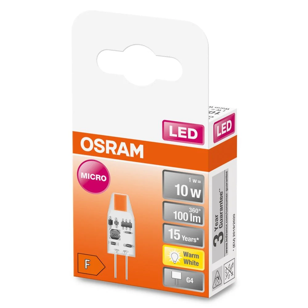 Mała Lampa LED 12 V trzonek Kołkowy niskonapięciowa G4 1W - Image 3