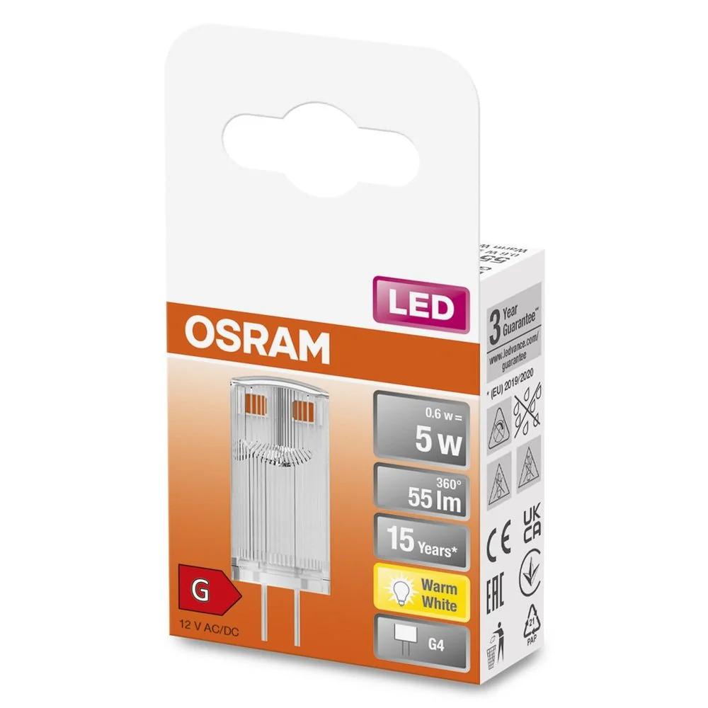 Niskonapięciowa Lampa LED 12 V z trzonkiem G4 0,6W 2700K - Image 3
