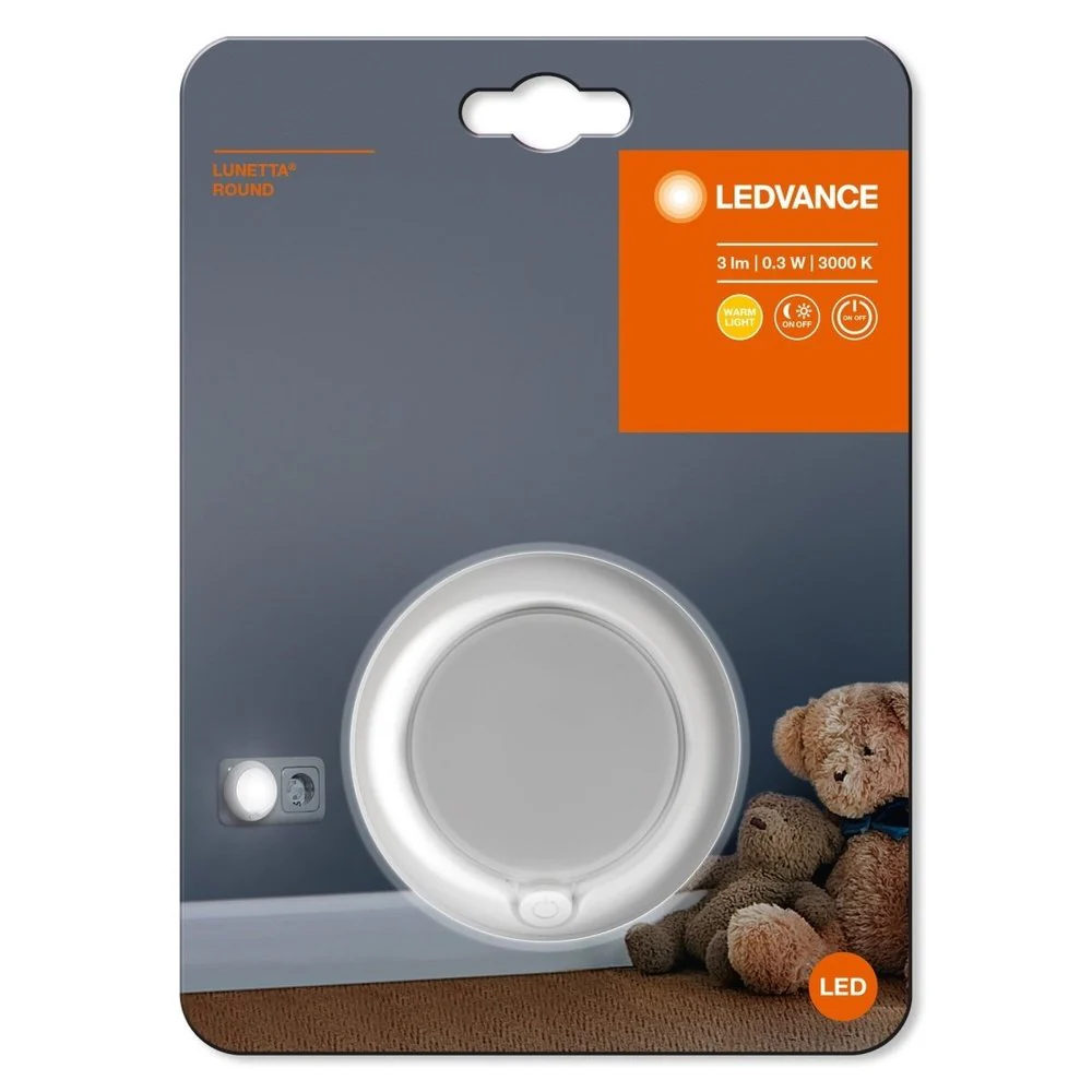Przenośna lampka LED LUNETTA Round White - Image 3
