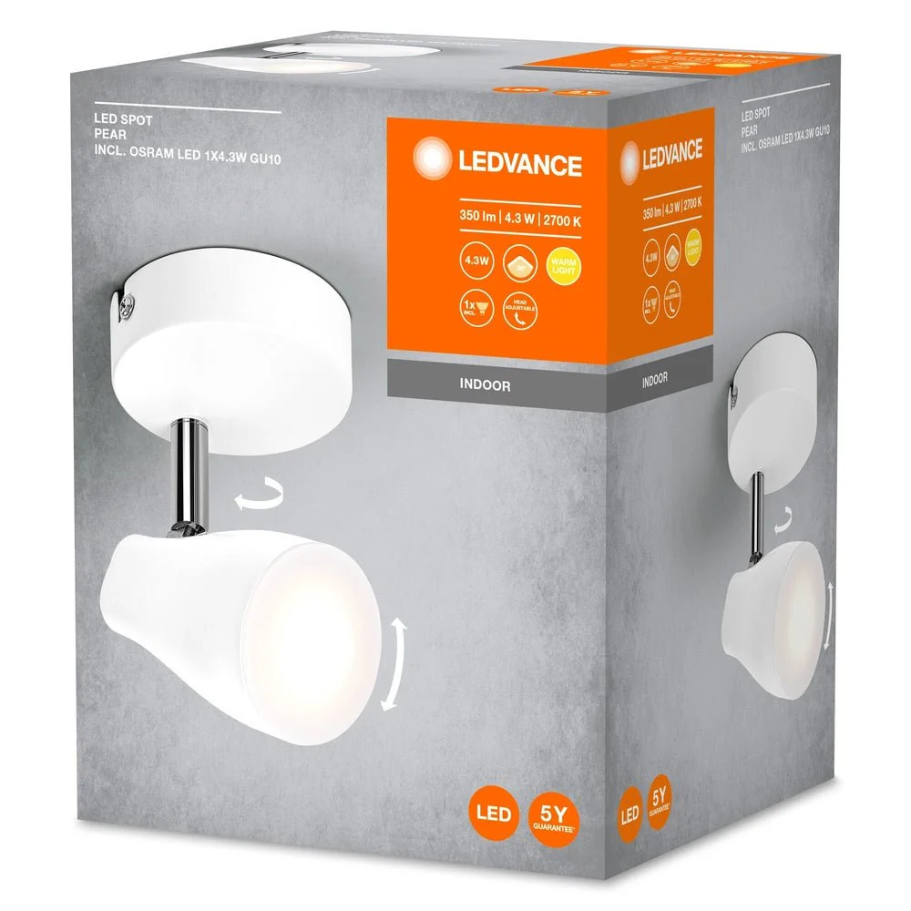 Oprawa LED GU10 4,30W Sufitowa z Reflektorami Elastycznymi - Image 3
