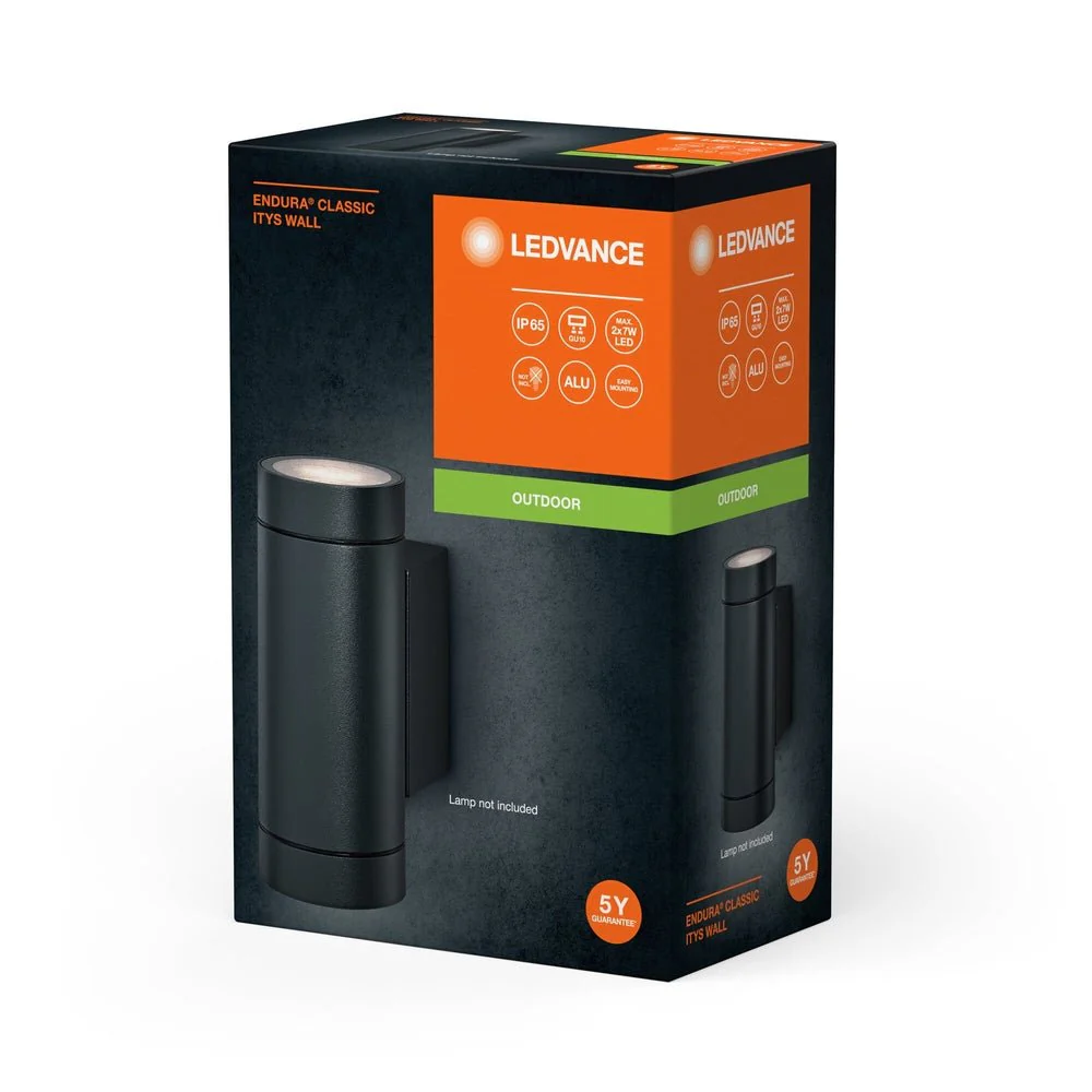 Oprawa LED ścienna IP65 alu. GU10 na zewnątrz/outdoor - Image 3