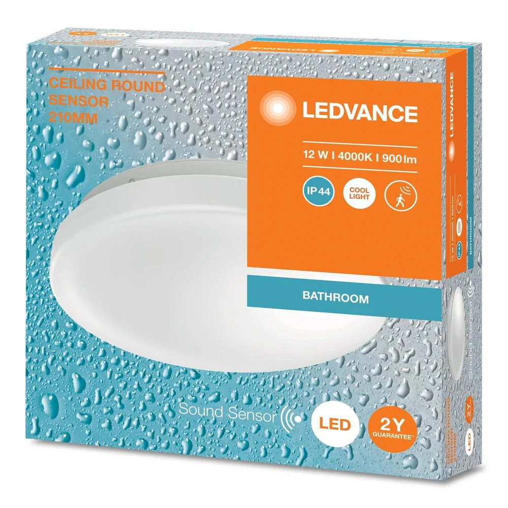 Oprawa LED sufitowa IP44 czujnik obecności 12W 4000K 900lm - Image 2