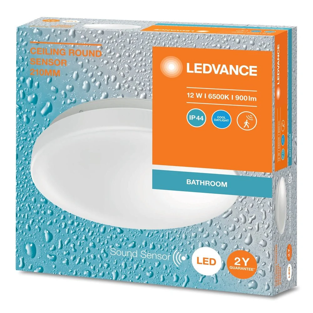 Oprawa LED sufitowa IP44 czujnik obecności 12W 6500K 900lm - Image 2