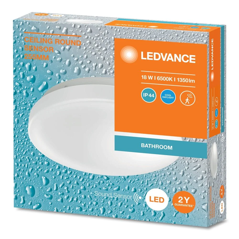 Oprawa LED sufitowa IP44 czujnik obecności 18W 6500K 1350lm - Image 2