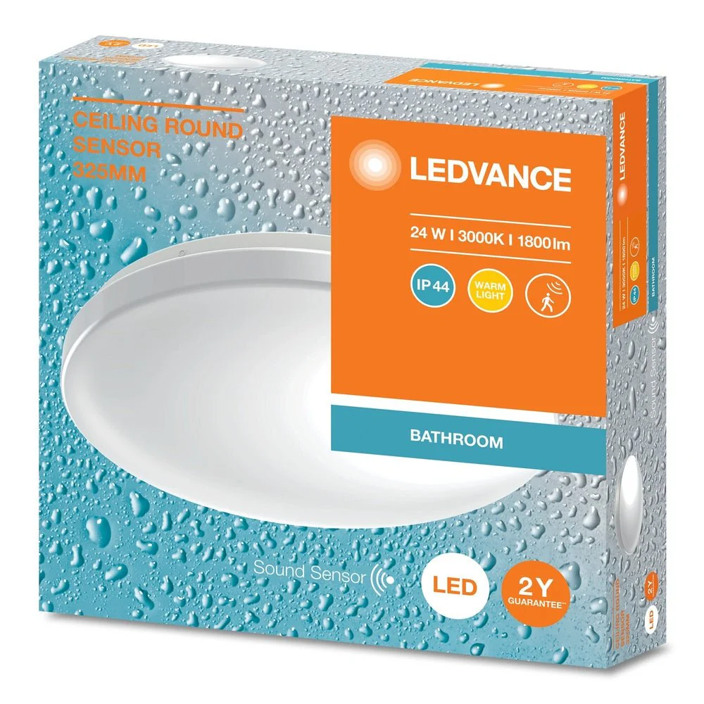 Oprawa LED sufitowa IP44 czujnik obecności 24W 3000K 1800lm - Image 2