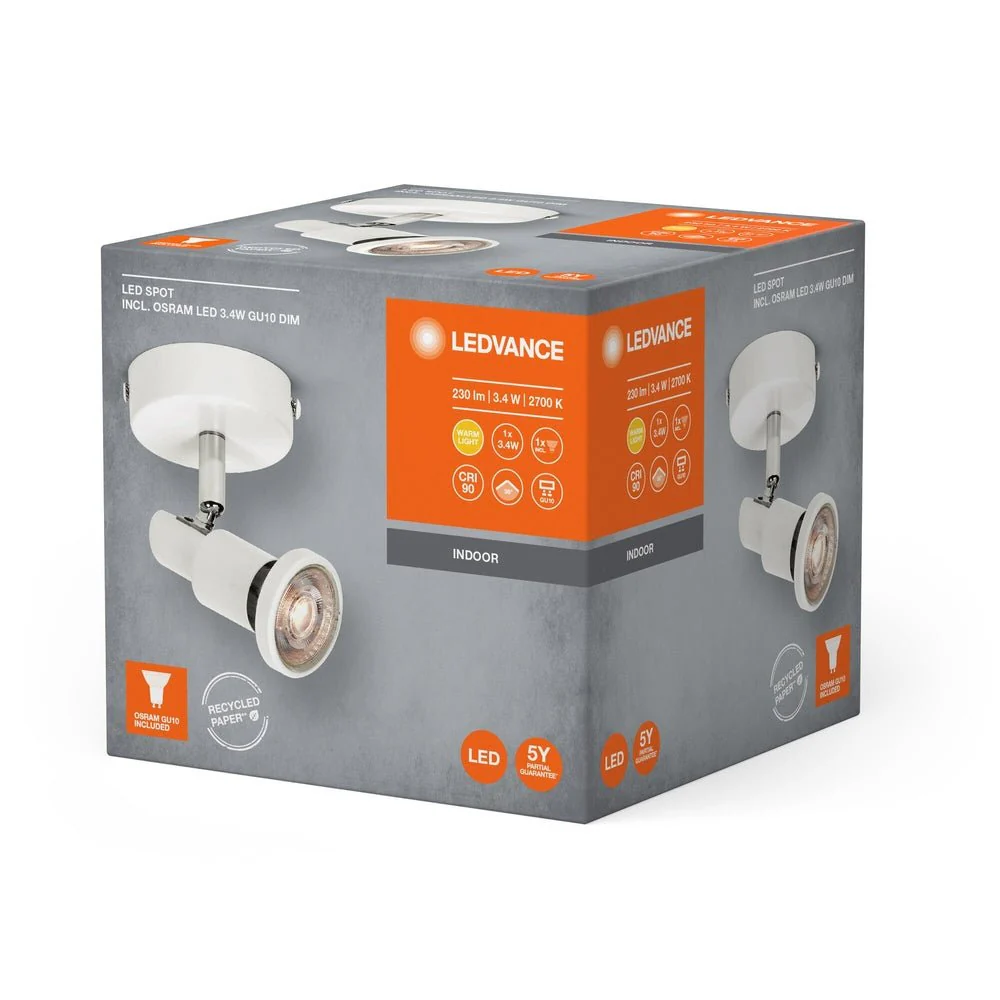 Oprawa LED sufitowa z regulowanymi reflektorami 3,40W 2700K - Image 3