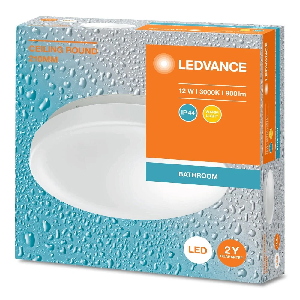 Oprawa LED sufitowe o stopniu ochrony IP44 12W 3000K 900lm - Image 2