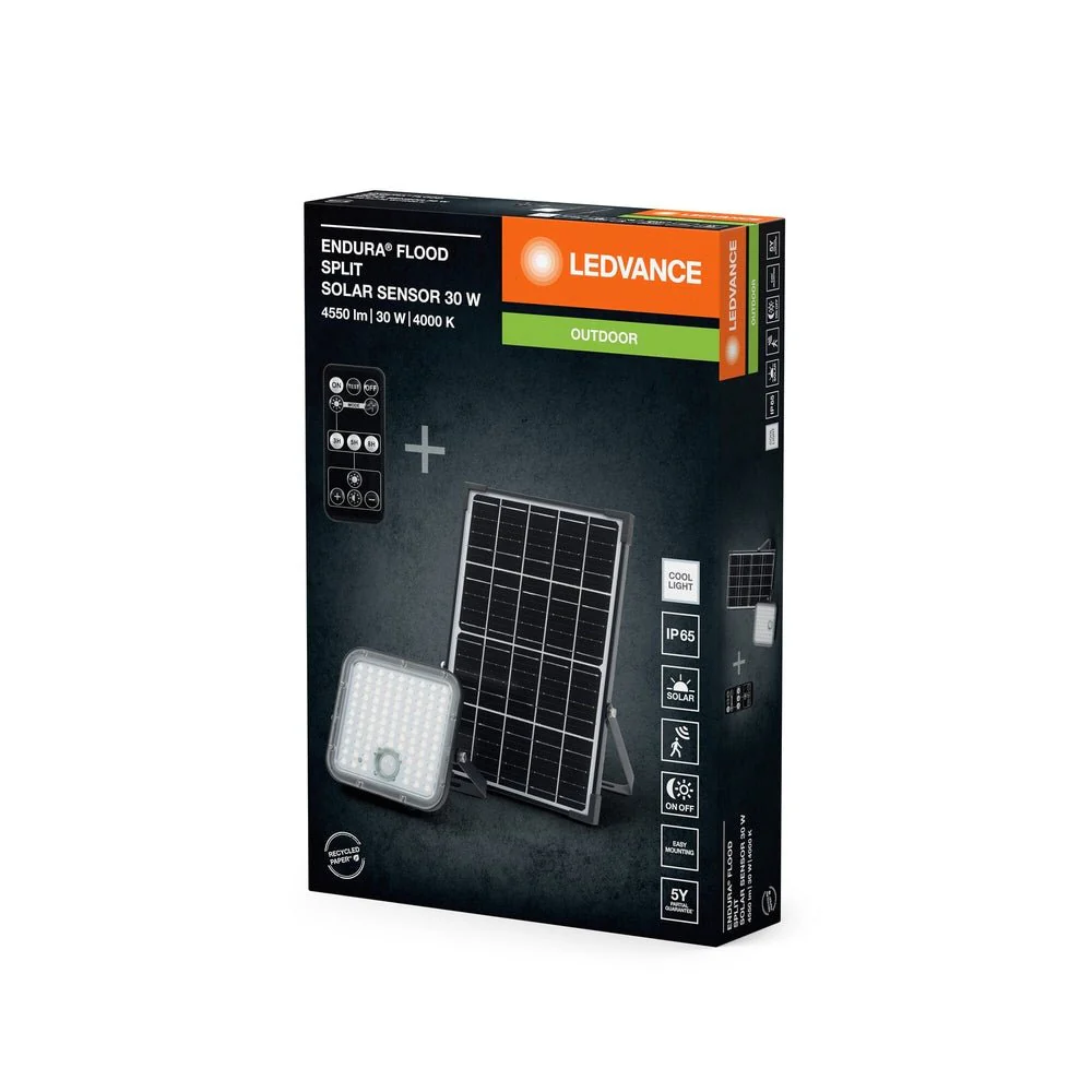 Oprawa LED zasilana energią słoneczną zewnętrzna 30W 4000K - Image 3