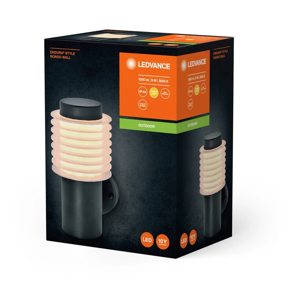 Oprawa LED ciemnoszara obudowa E44 zewnętrzna 9W 3000K 700lm - Image 3