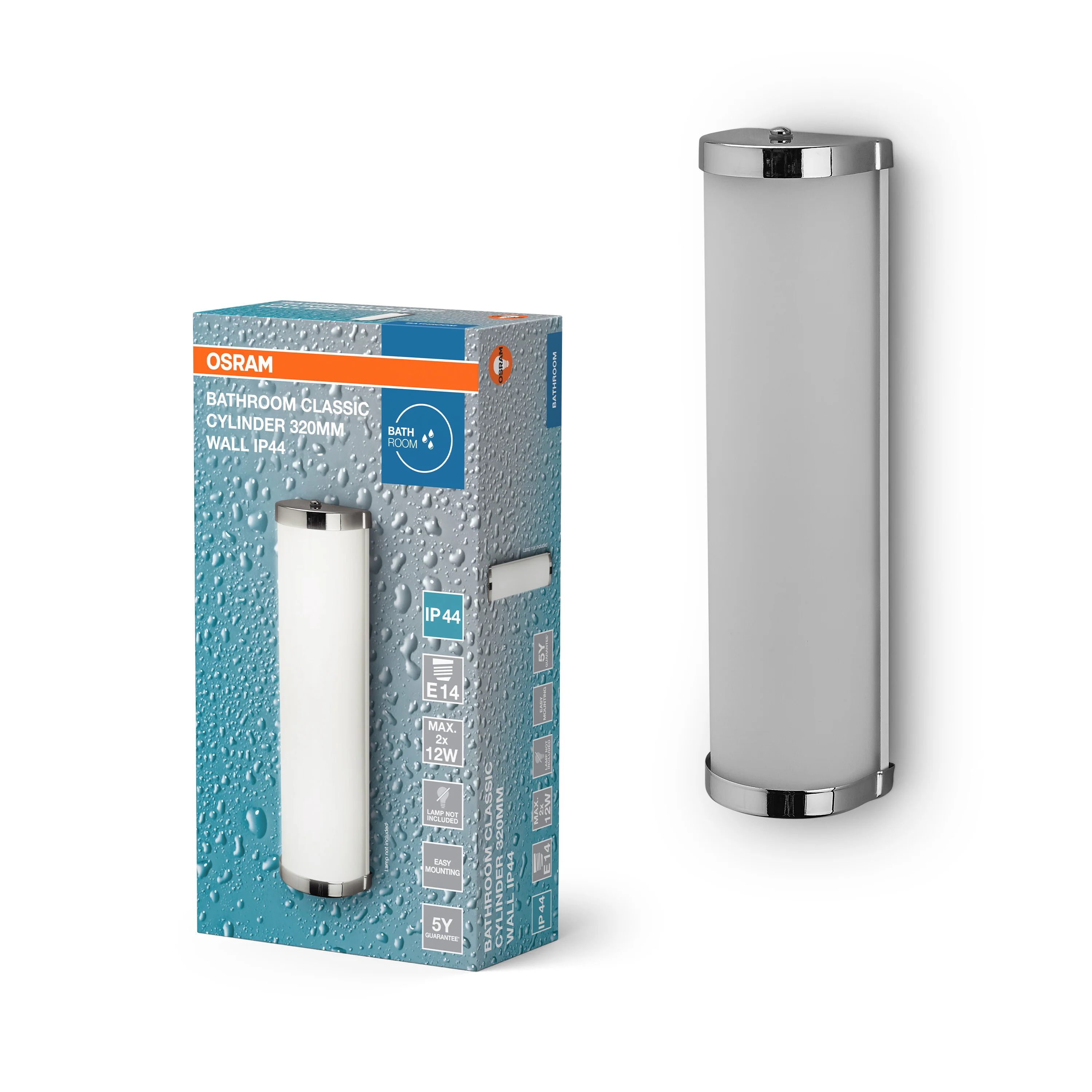 OSRAM Bathroom Kinkiet IP44 E14 320mm chrom - Image 5