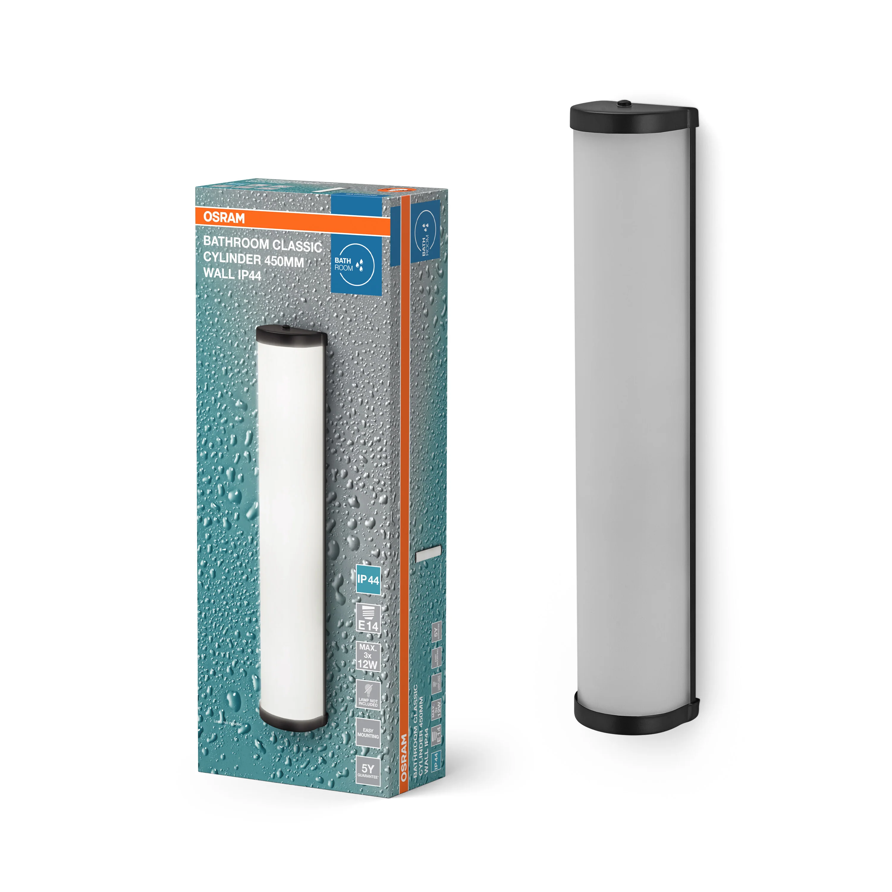 OSRAM Bathroom Kinkiet IP44 E14 455mm czarny - Image 5