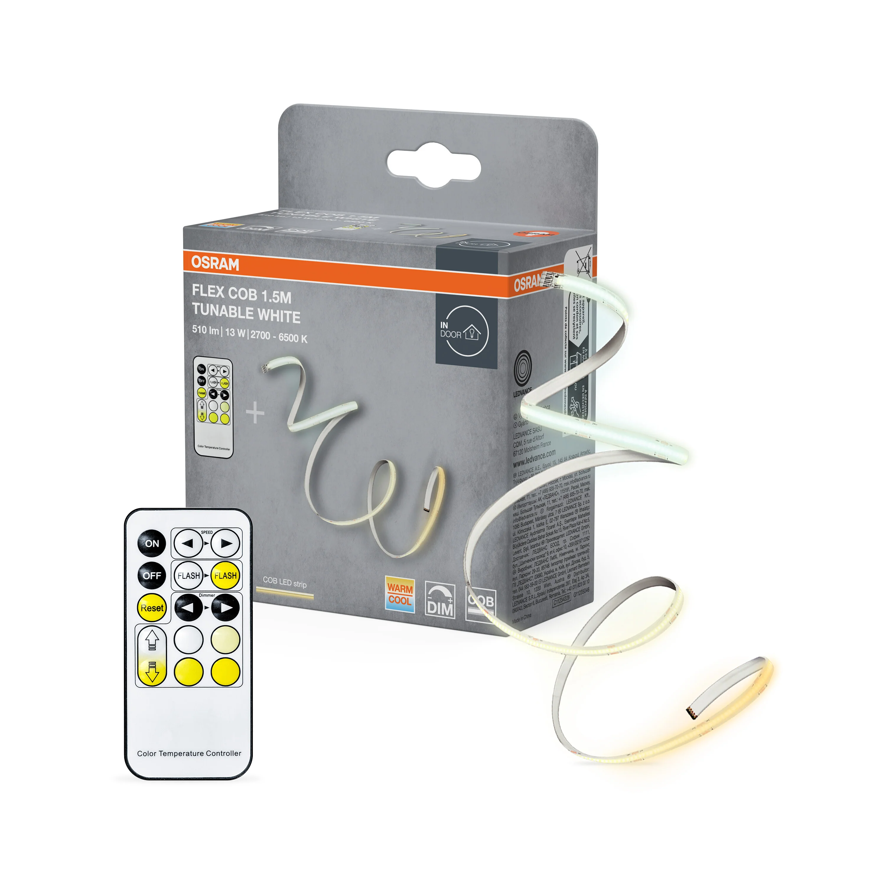 OSRAM COB STRIPS CCT z pilotem 1.5M TW - Image 5