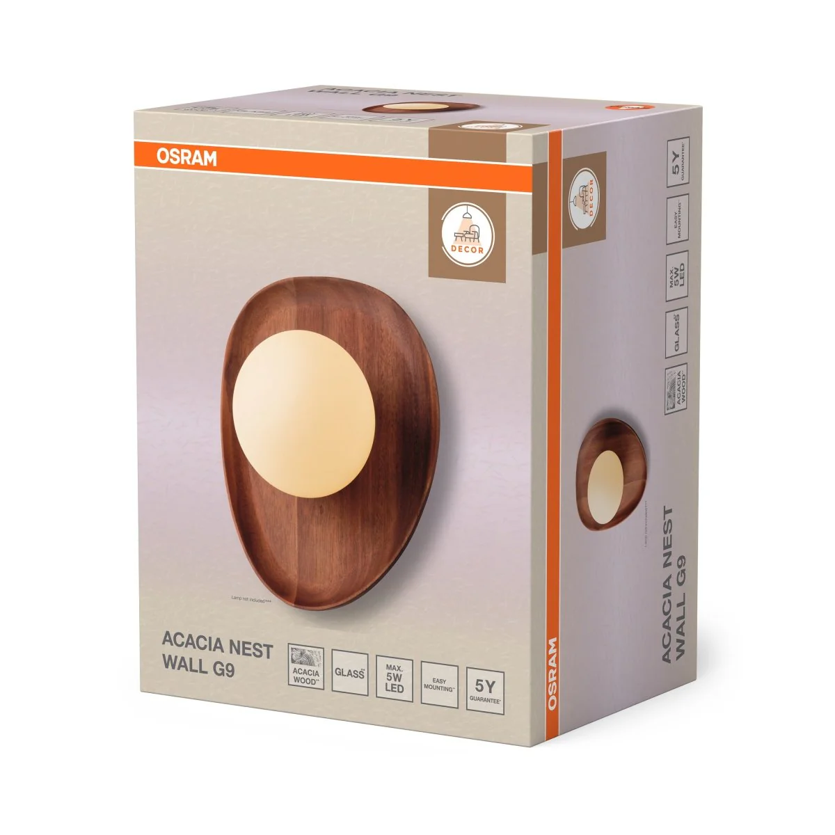 OSRAM Decor Acacia Nest Lampa stołowa 1x G9 brązowa - Image 2