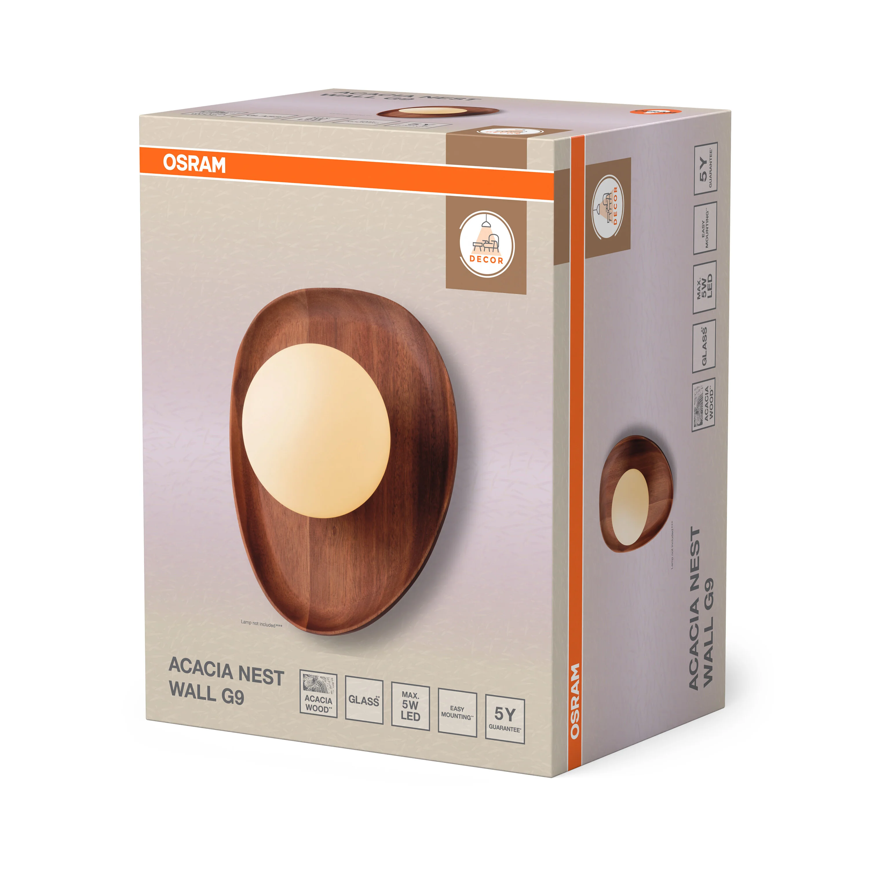 OSRAM Decor Acacia Nest Lampa stołowa 1x G9 brązowa - Image 6