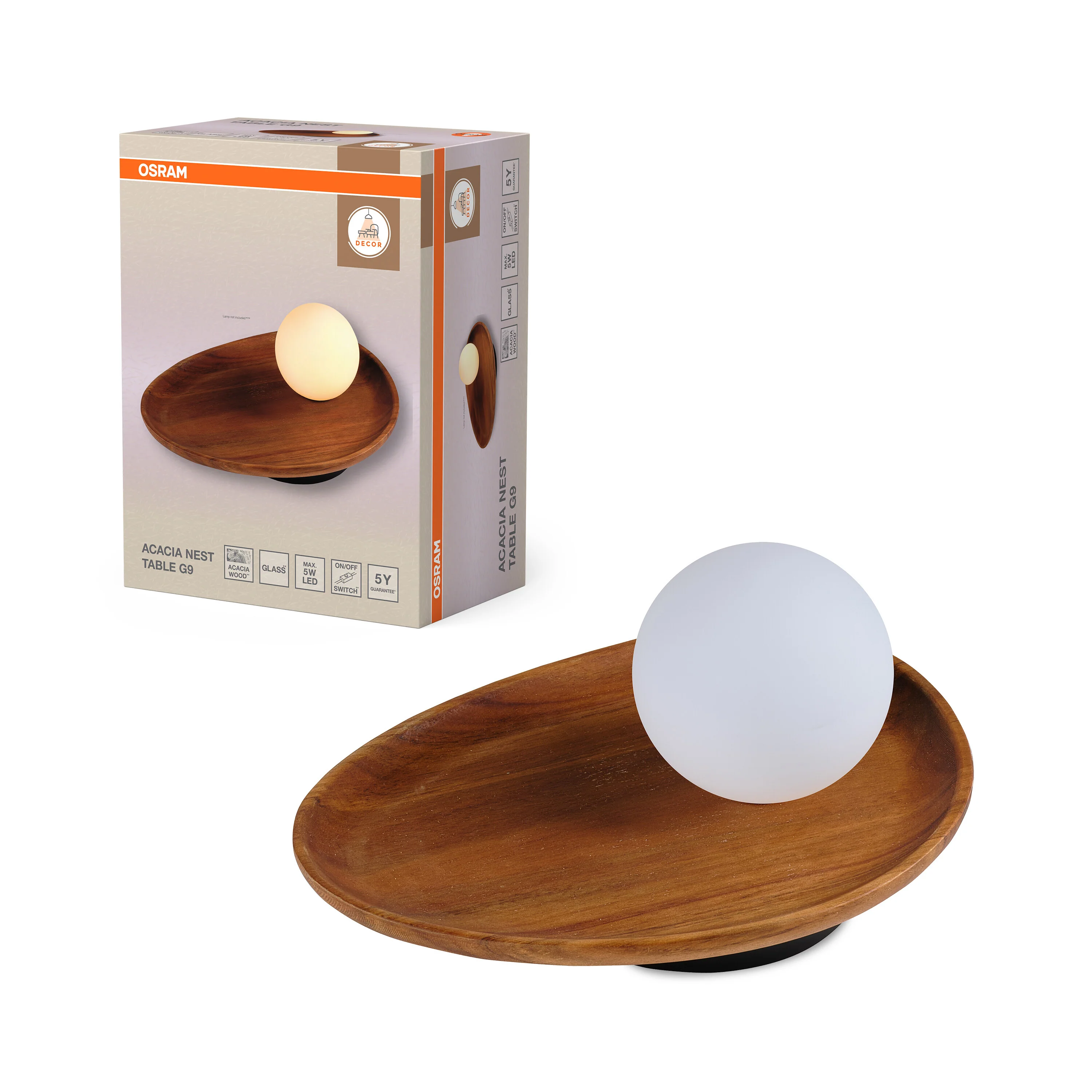 OSRAM Decor Acacia Nest Lampa stołowa 1xG9 brązowa - Image 5